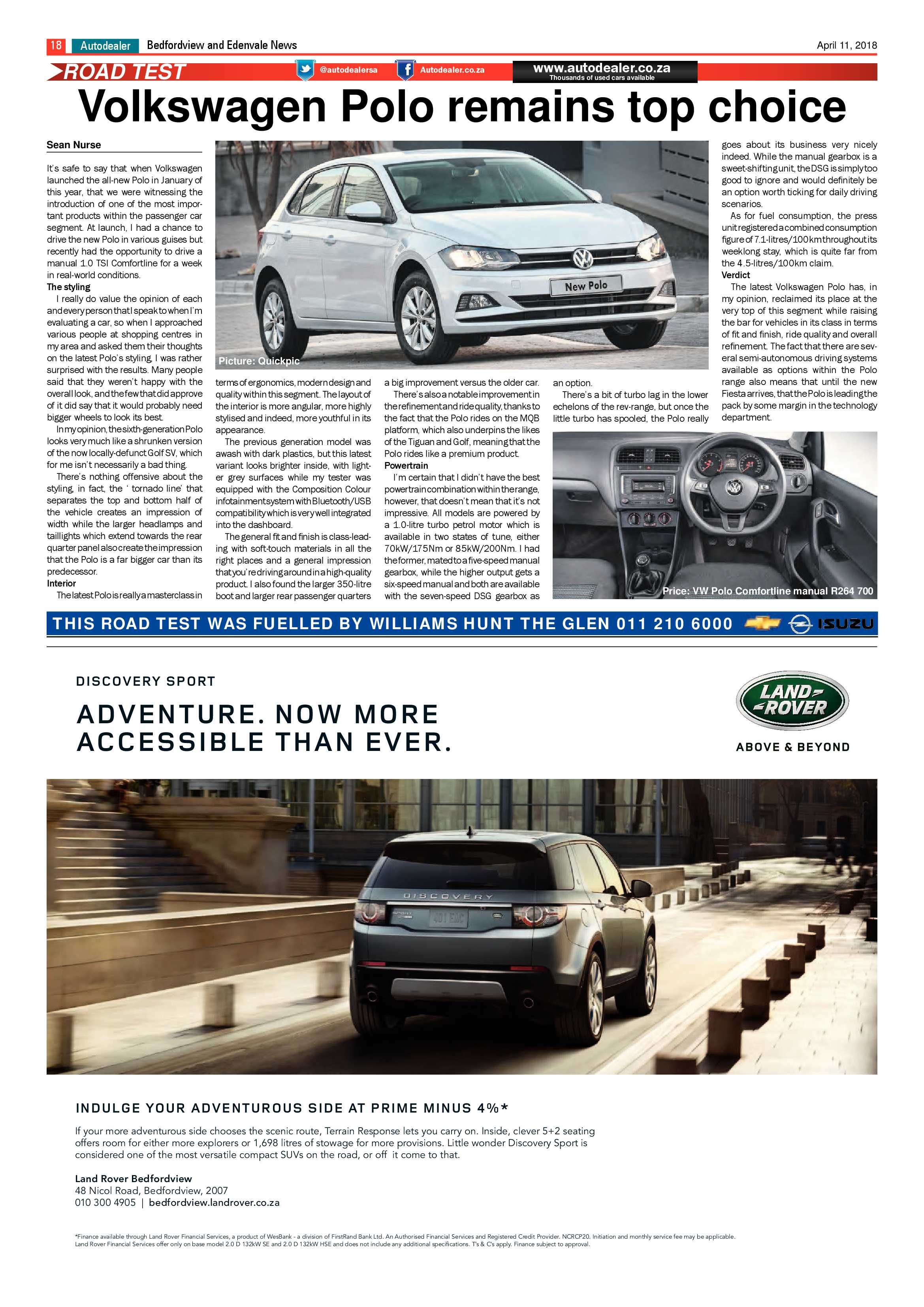 Bedfordview and Edenvale News 11 April 2018 page 18