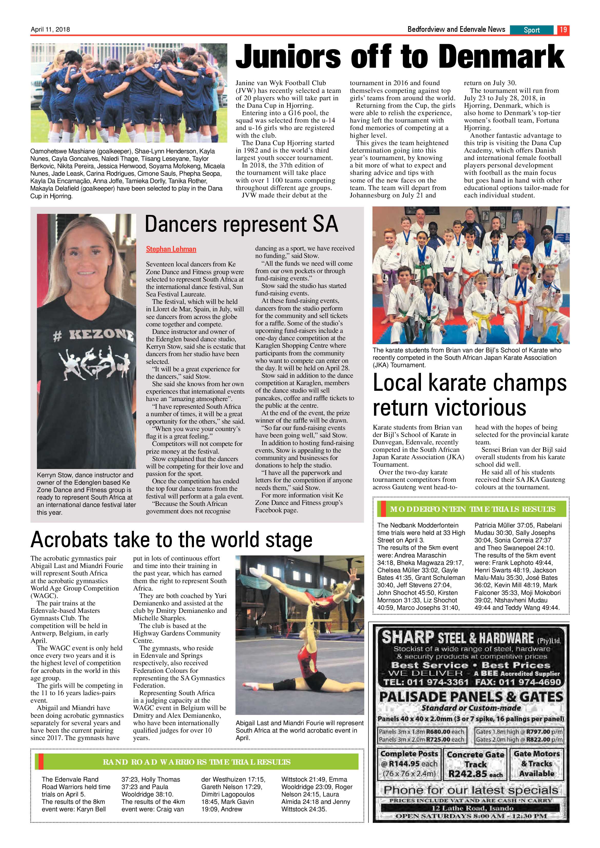Bedfordview and Edenvale News 11 April 2018 page 19