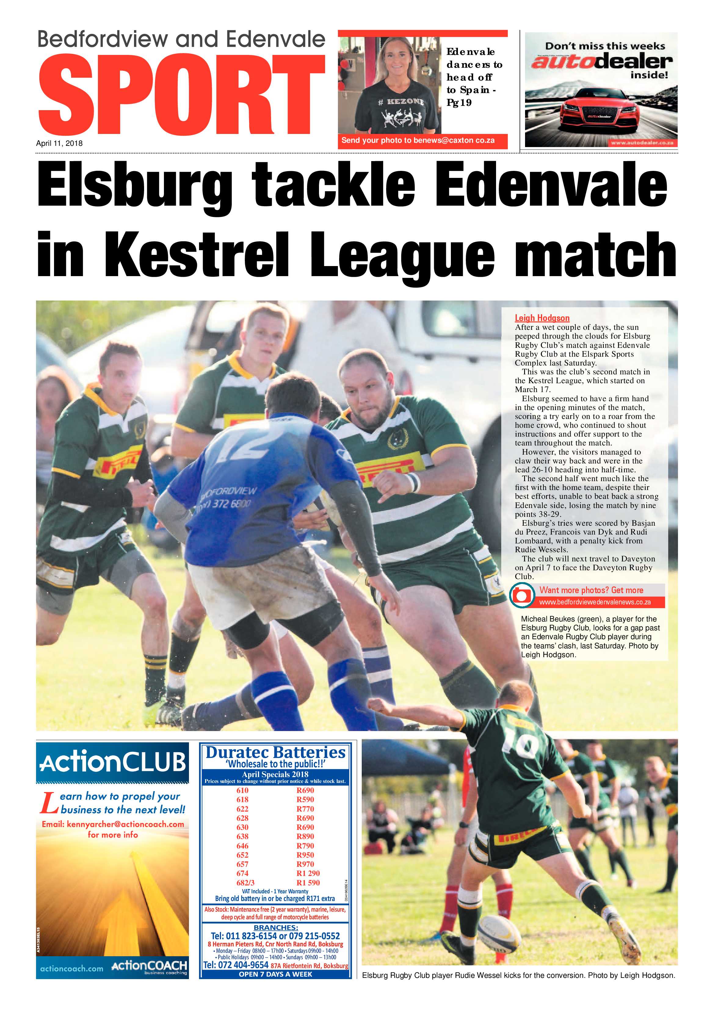 Bedfordview and Edenvale News 11 April 2018 page 20