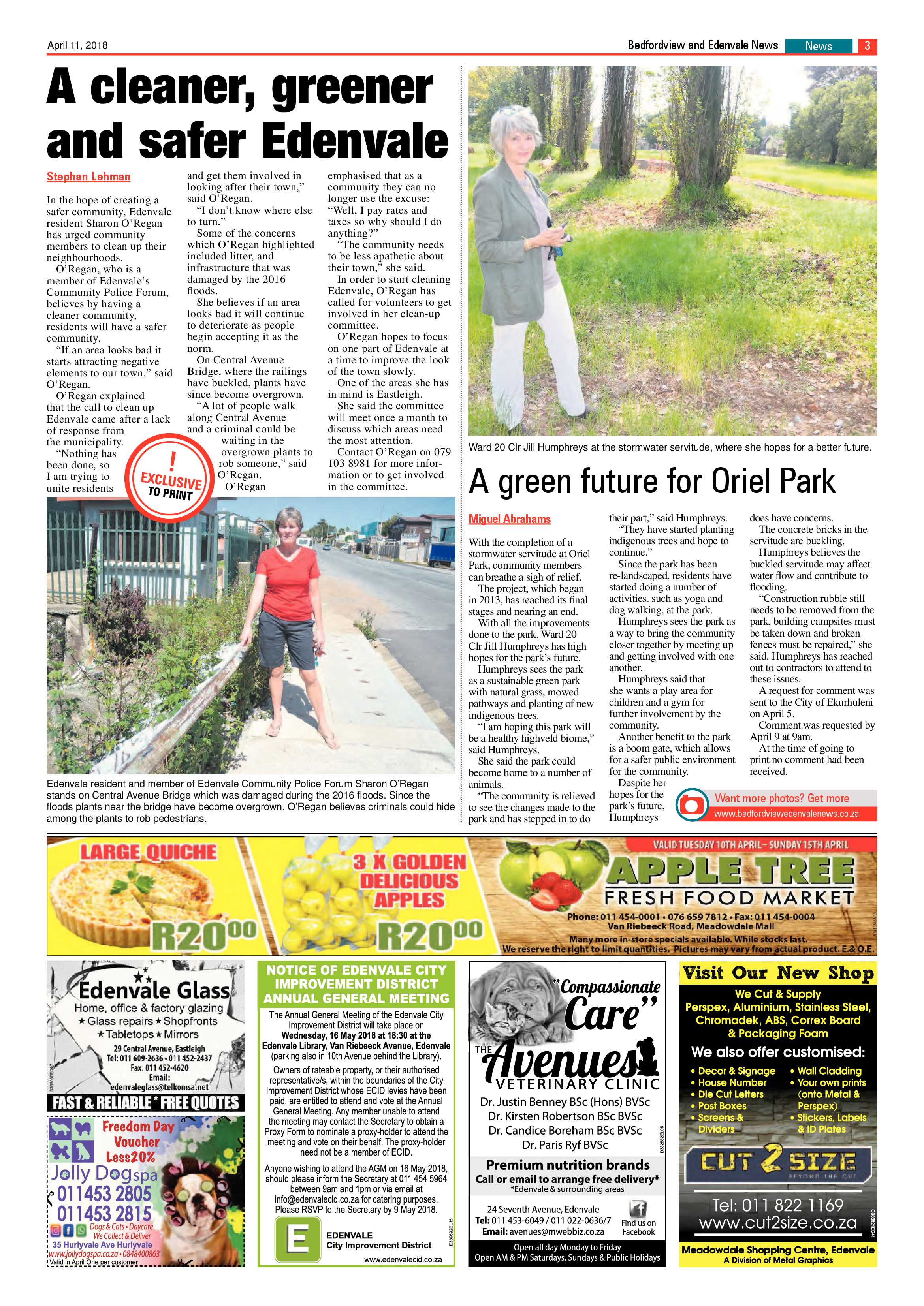Bedfordview and Edenvale News 11 April 2018 page 3