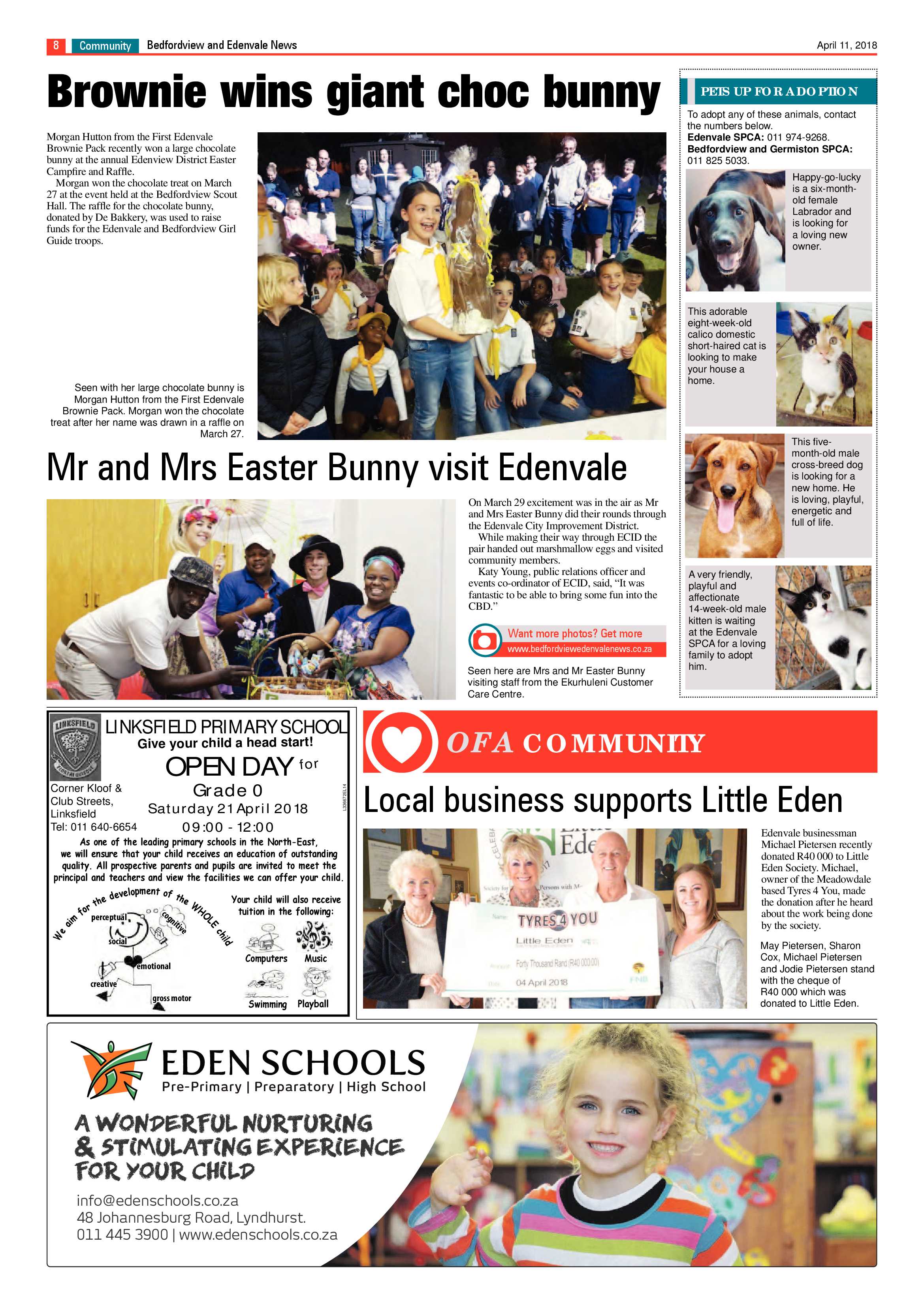 Bedfordview and Edenvale News 11 April 2018 page 8