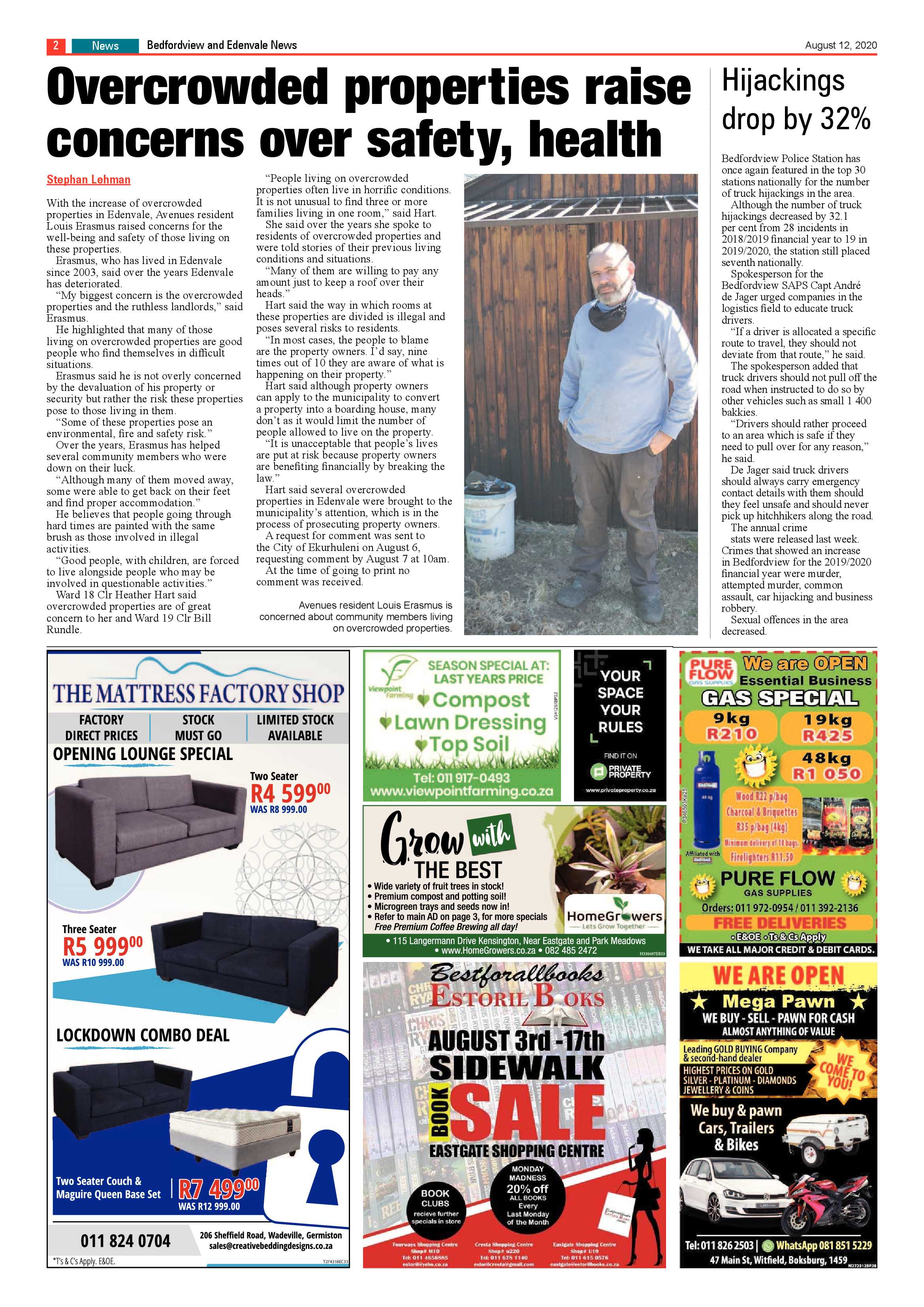 Bedfordview and Edenvale News 11 August 2020 page 2