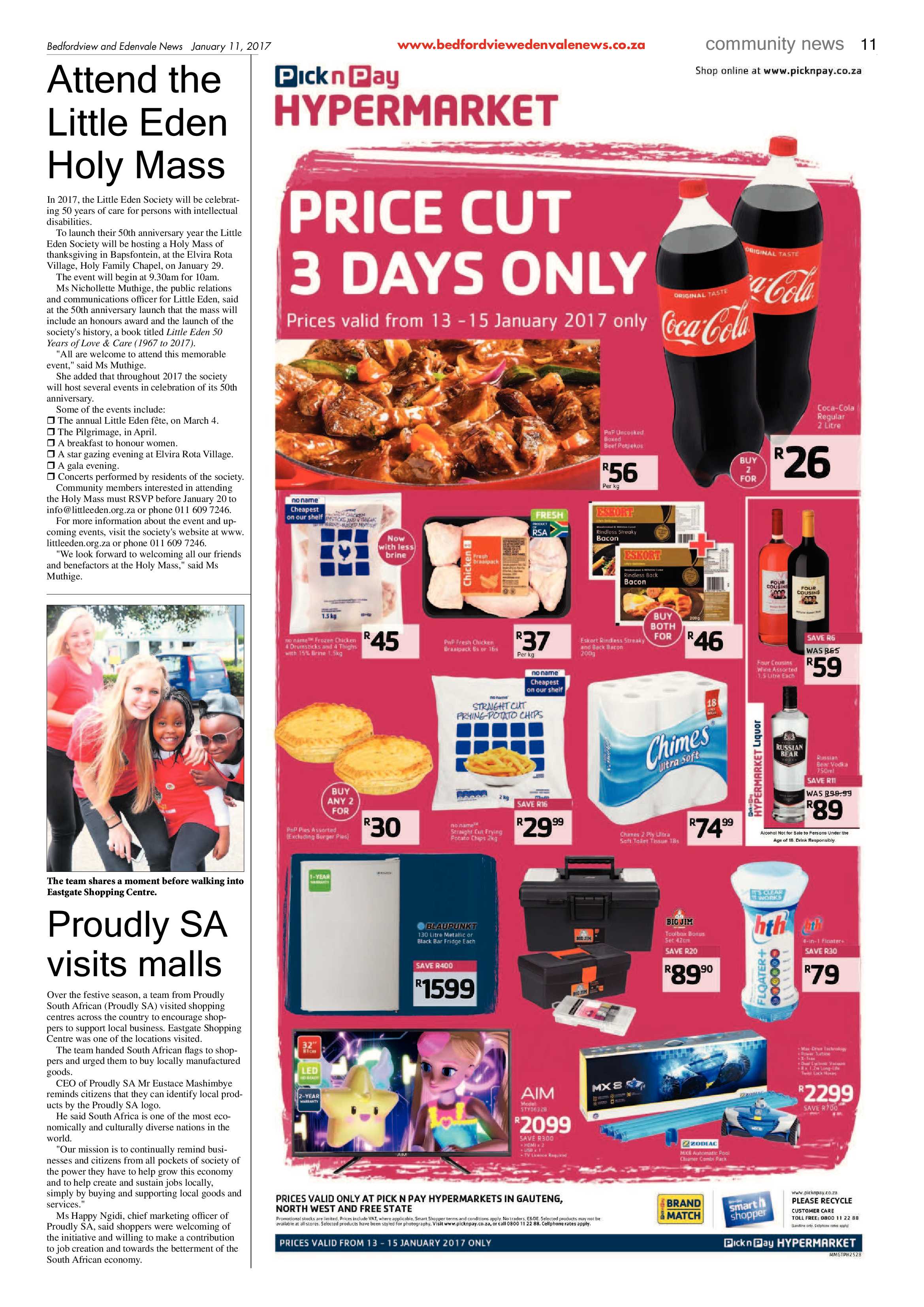 Bedfordview and Edenvale News 11 January 2017 page 11