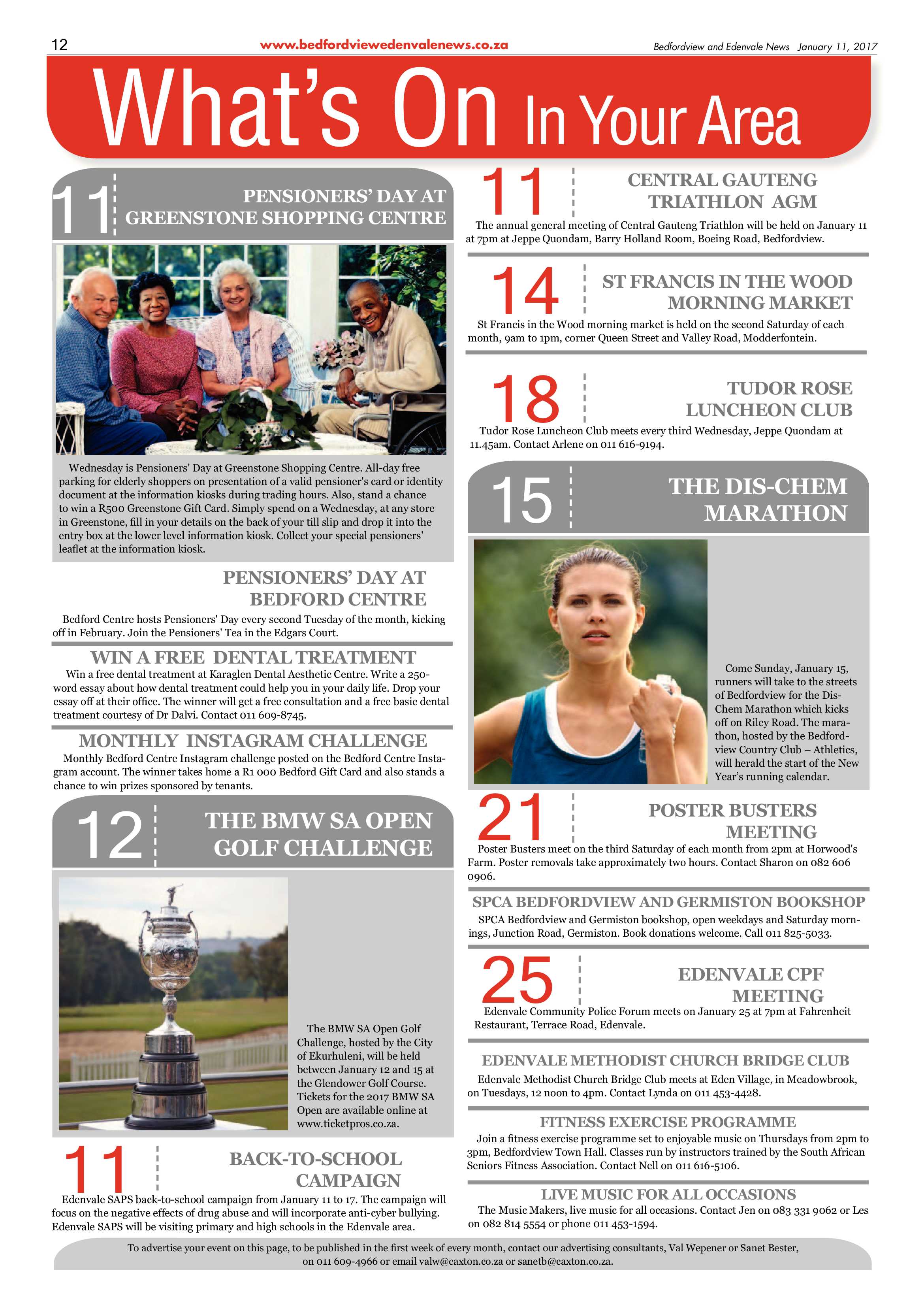 Bedfordview and Edenvale News 11 January 2017 page 12