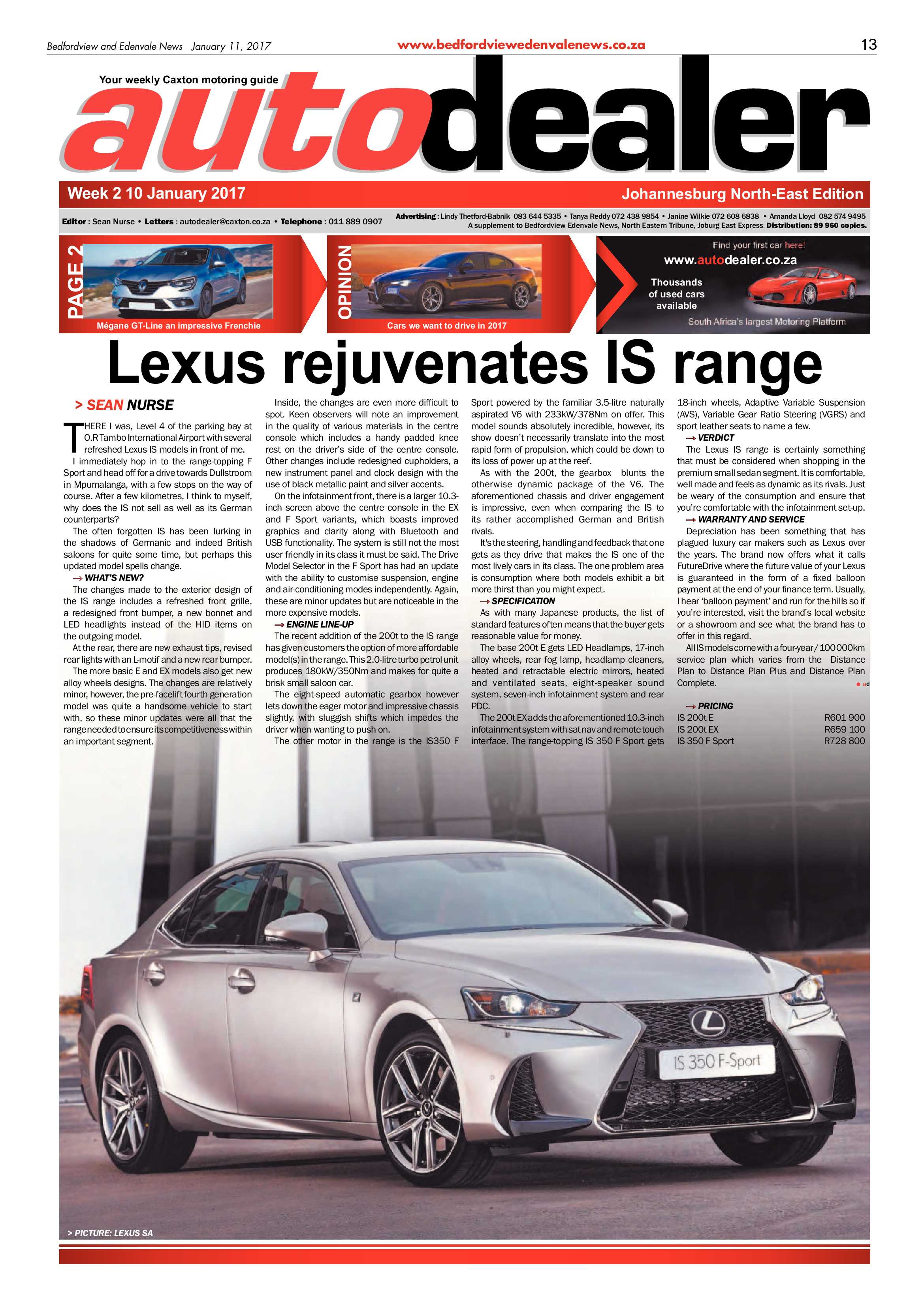 Bedfordview and Edenvale News 11 January 2017 page 13