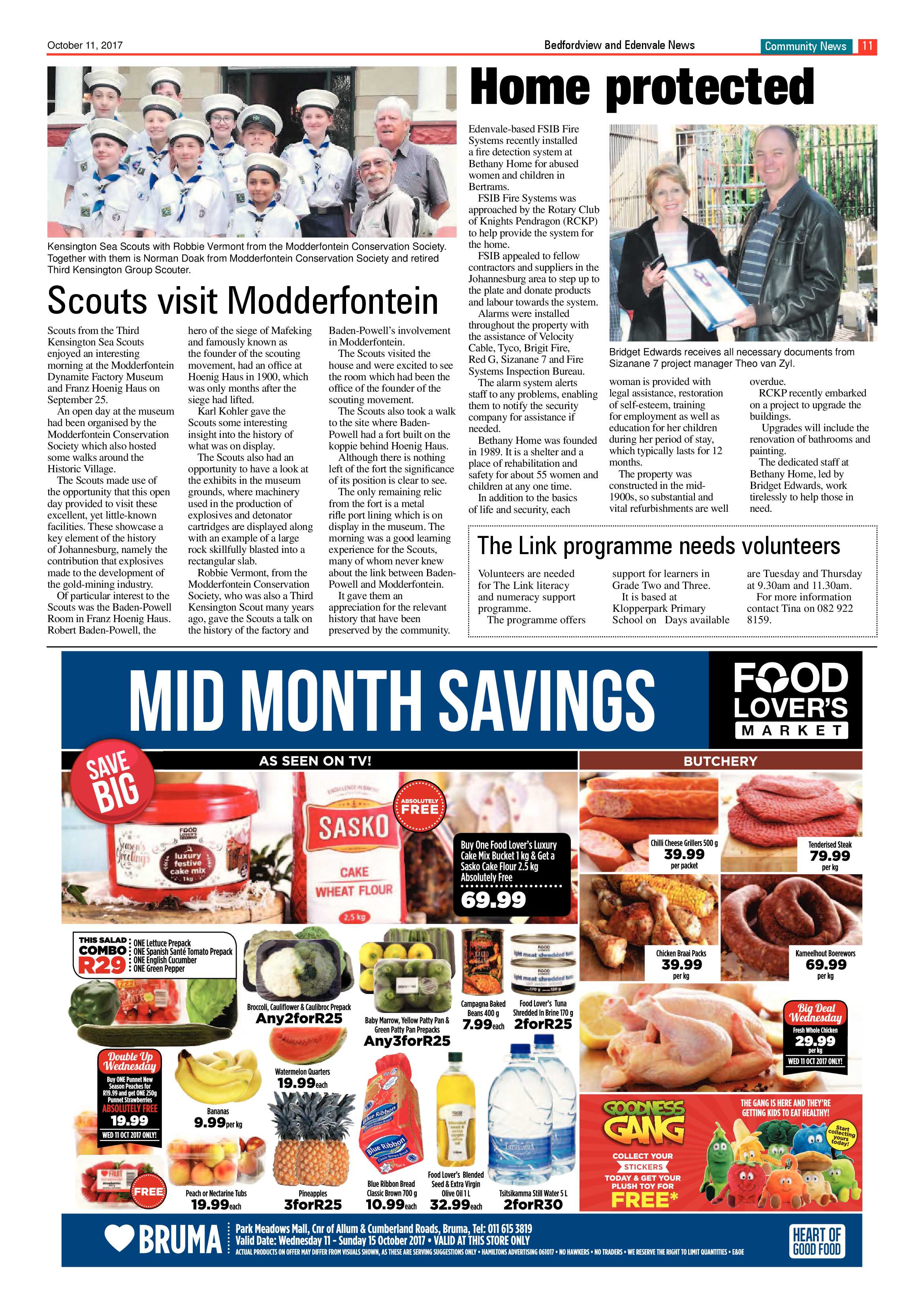 Bedfordview and Edenvale News 11 October 2017 page 11