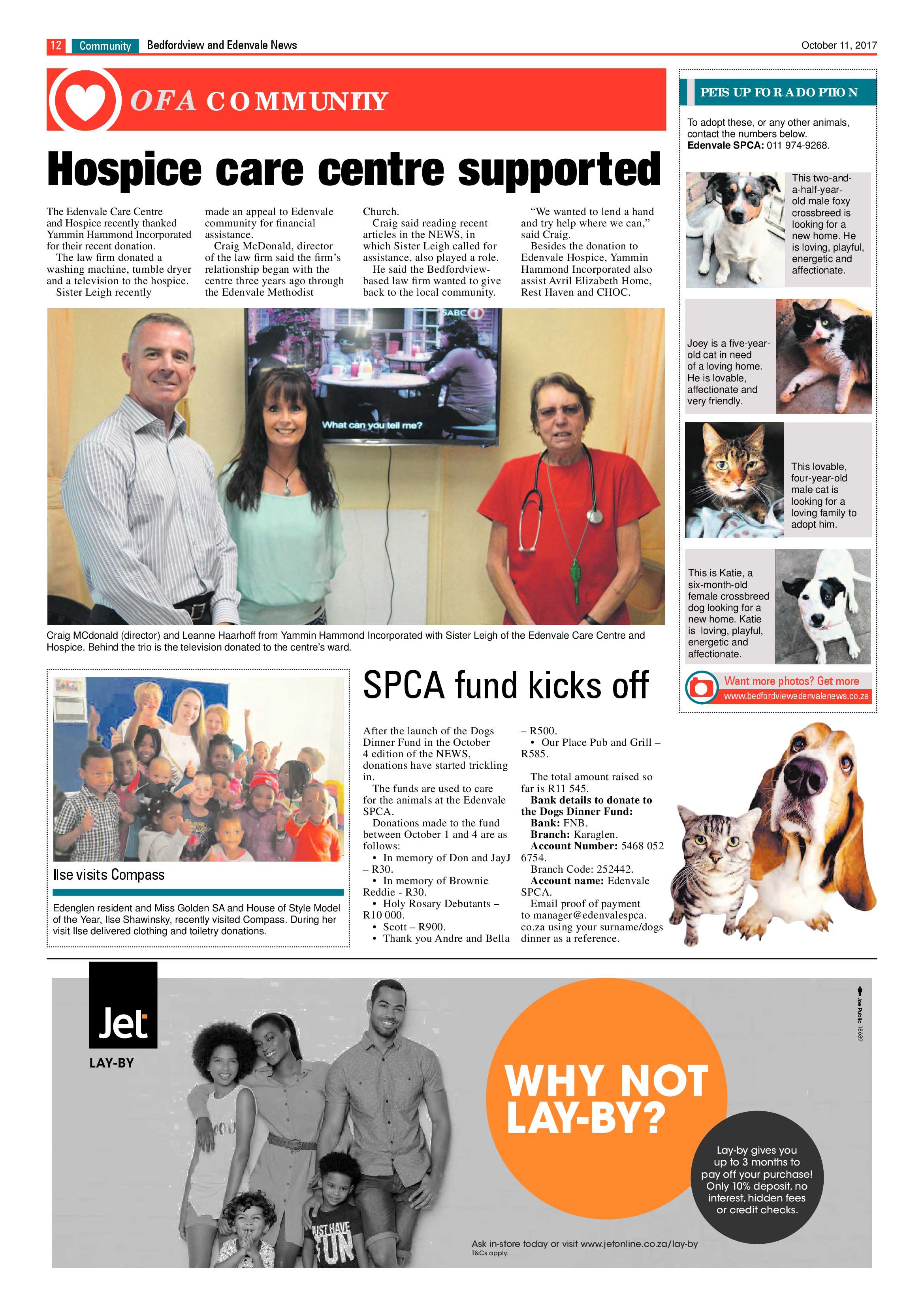 Bedfordview and Edenvale News 11 October 2017 page 12