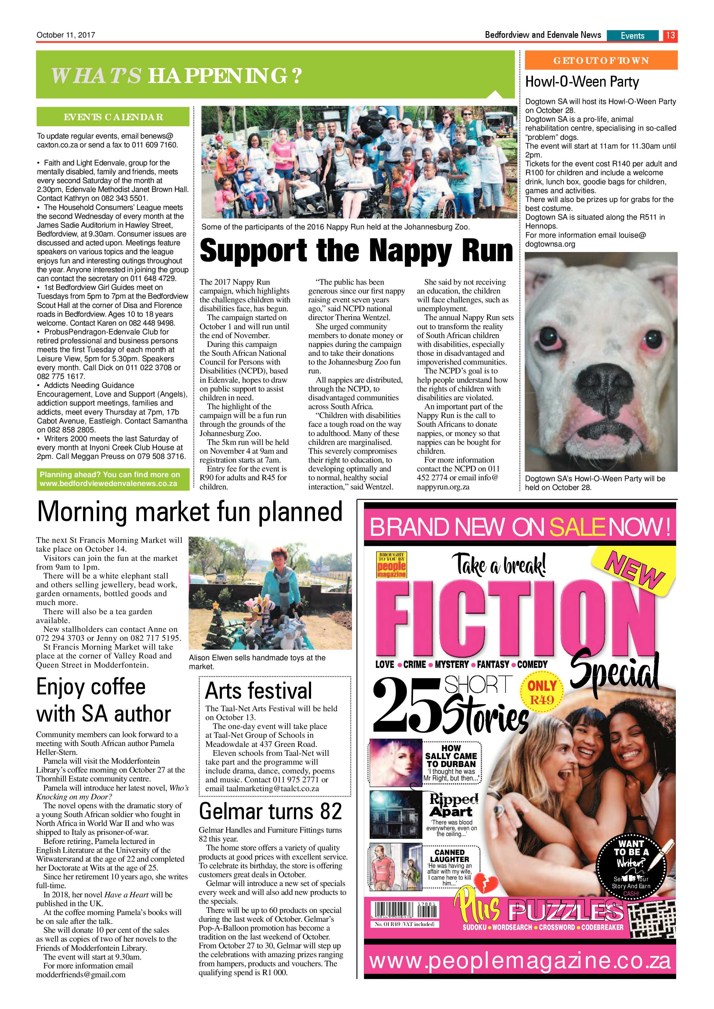 Bedfordview and Edenvale News 11 October 2017 page 13