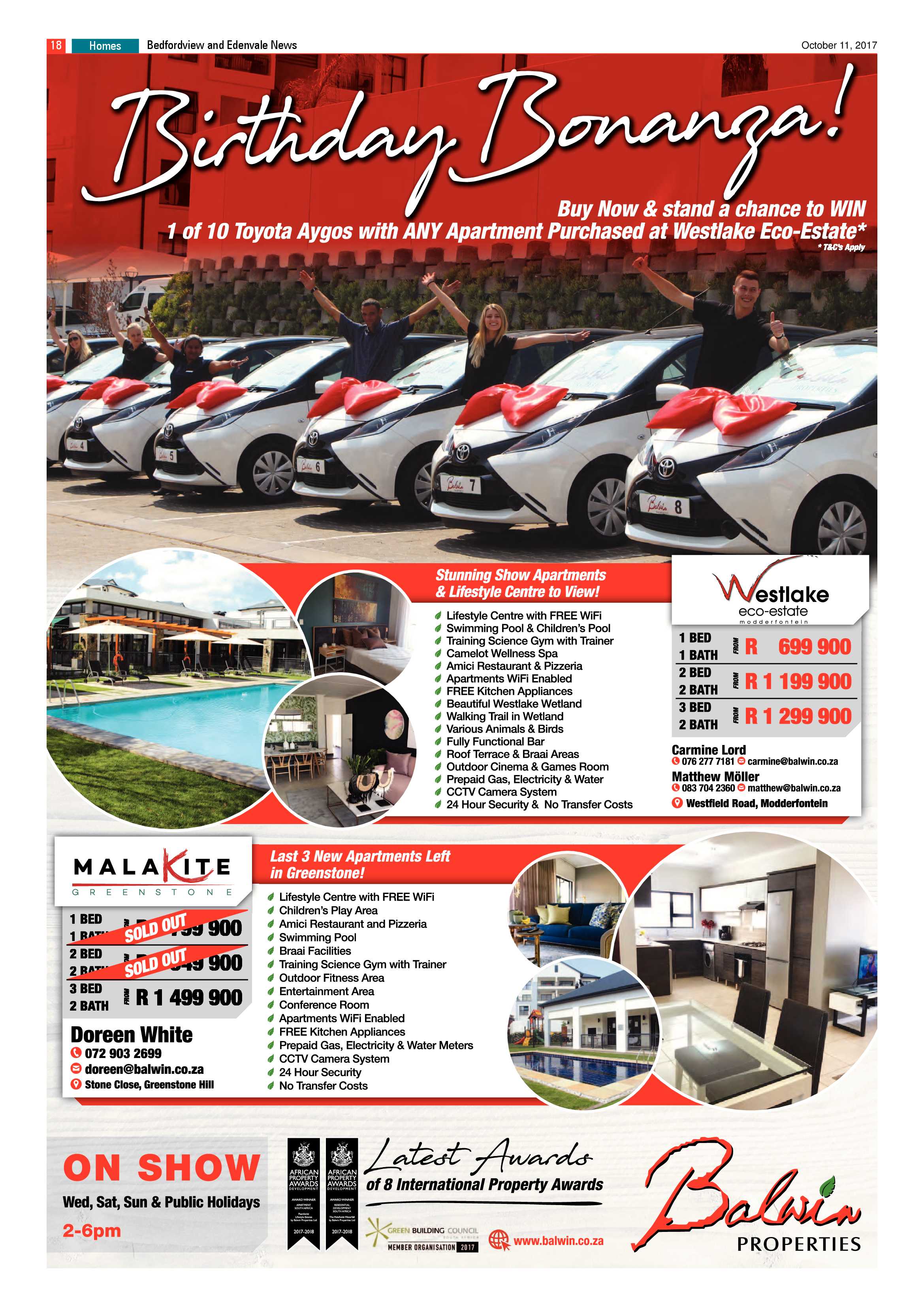 Bedfordview and Edenvale News 11 October 2017 page 18