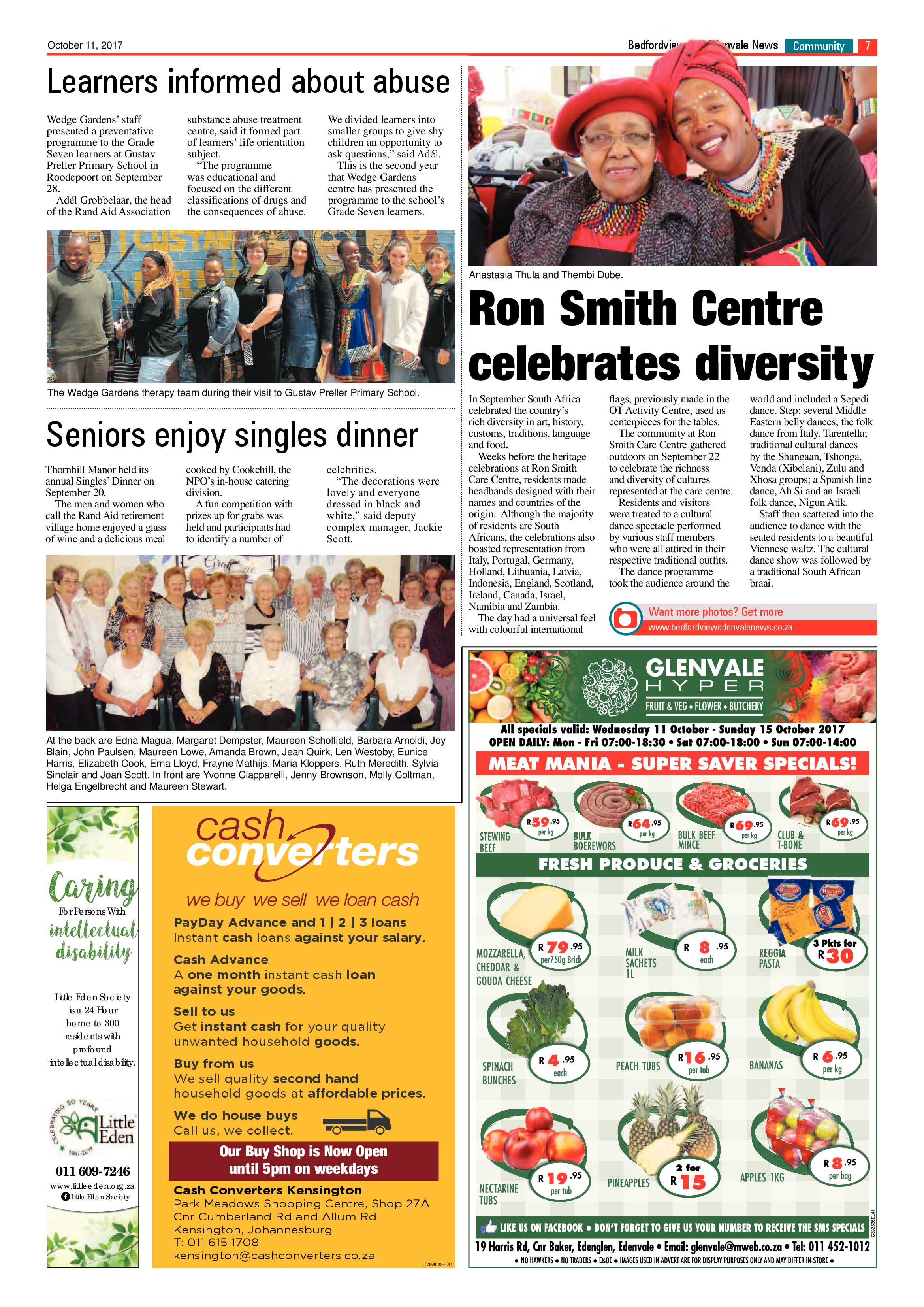 Bedfordview and Edenvale News 11 October 2017 page 7