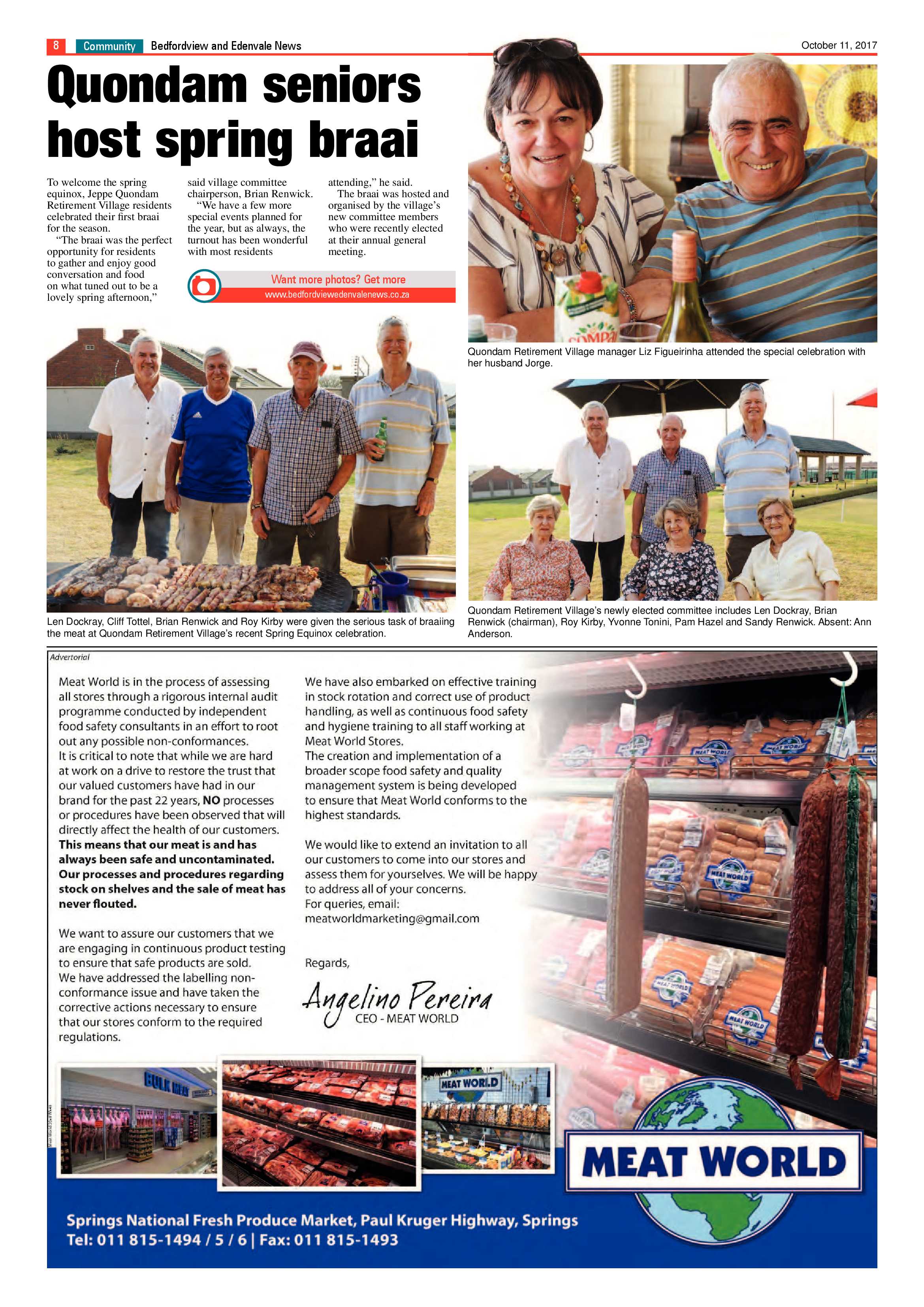 Bedfordview and Edenvale News 11 October 2017 page 8