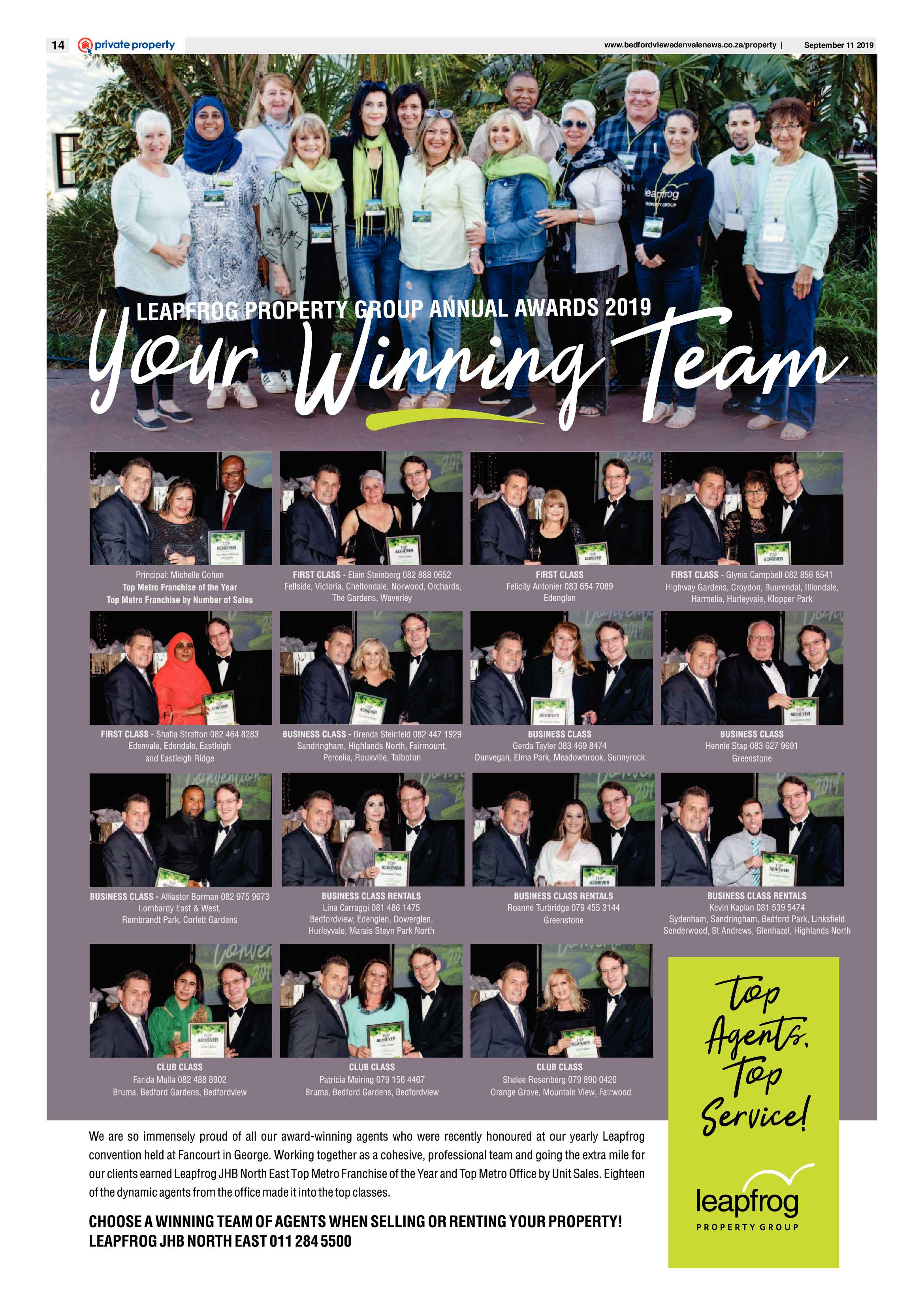 Bedfordview and Edenvale News 11 September 2019 page 14