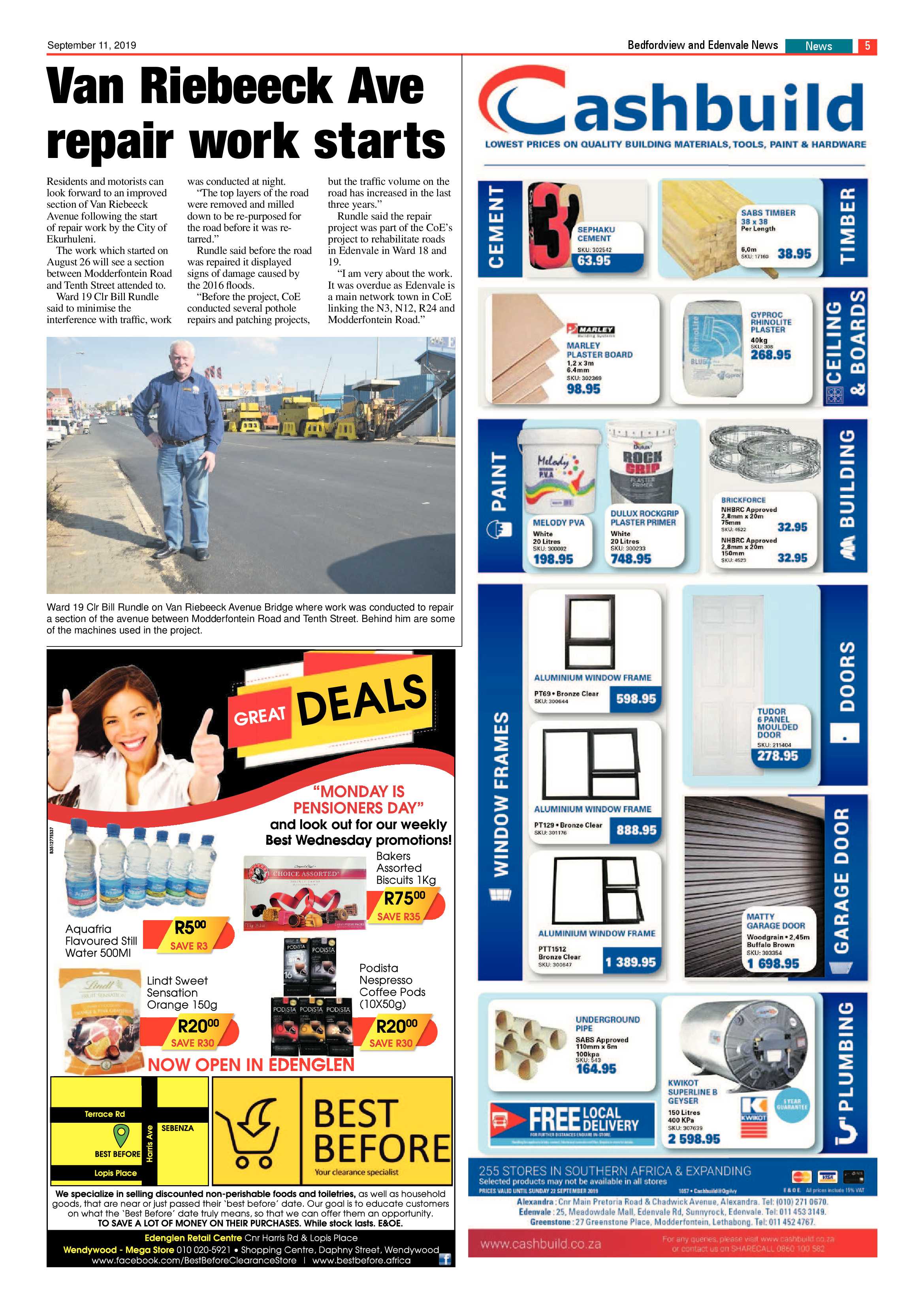 Bedfordview and Edenvale News 11 September 2019 page 5