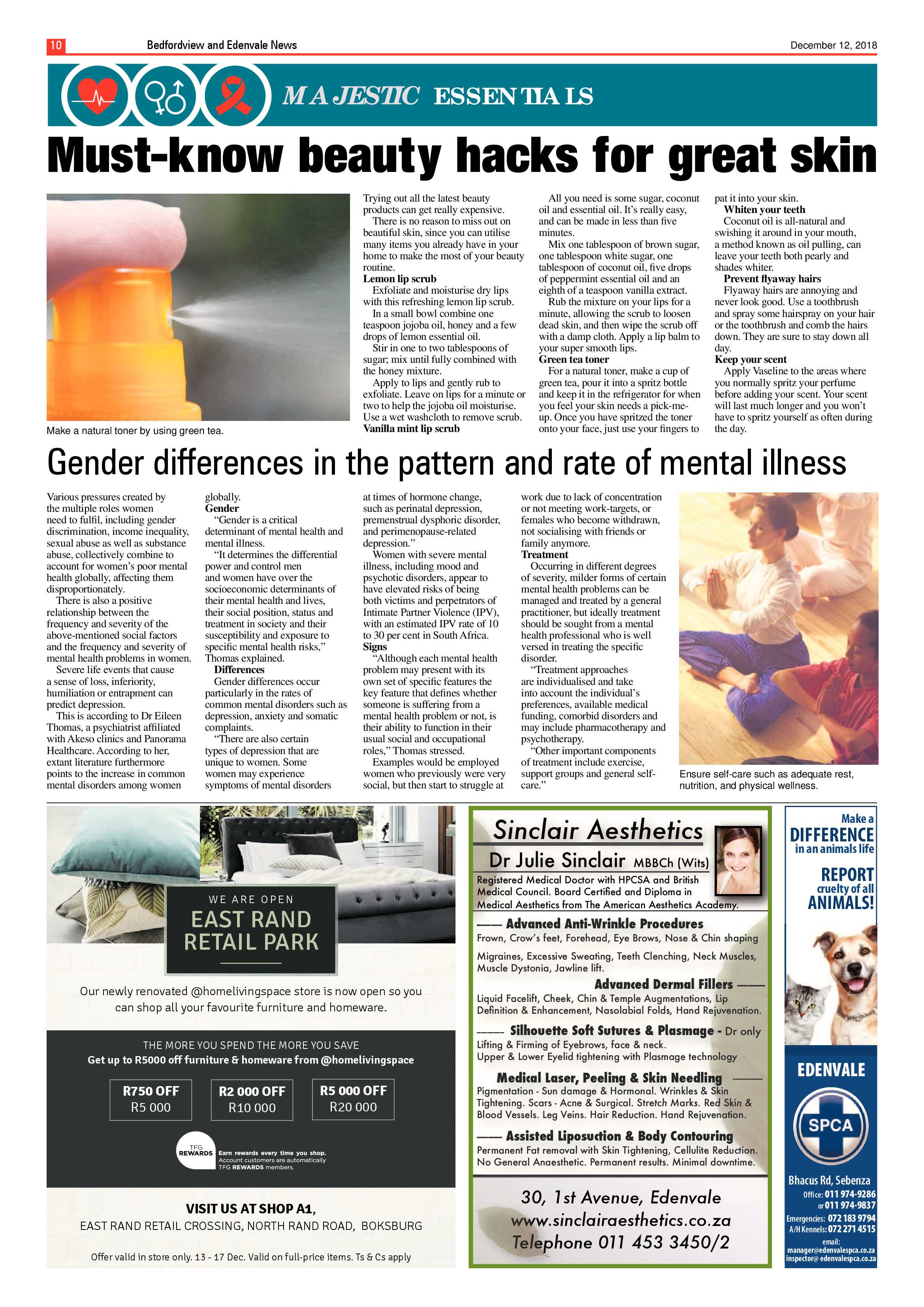 Bedfordview and Edenvale News 12 December 2018 page 10