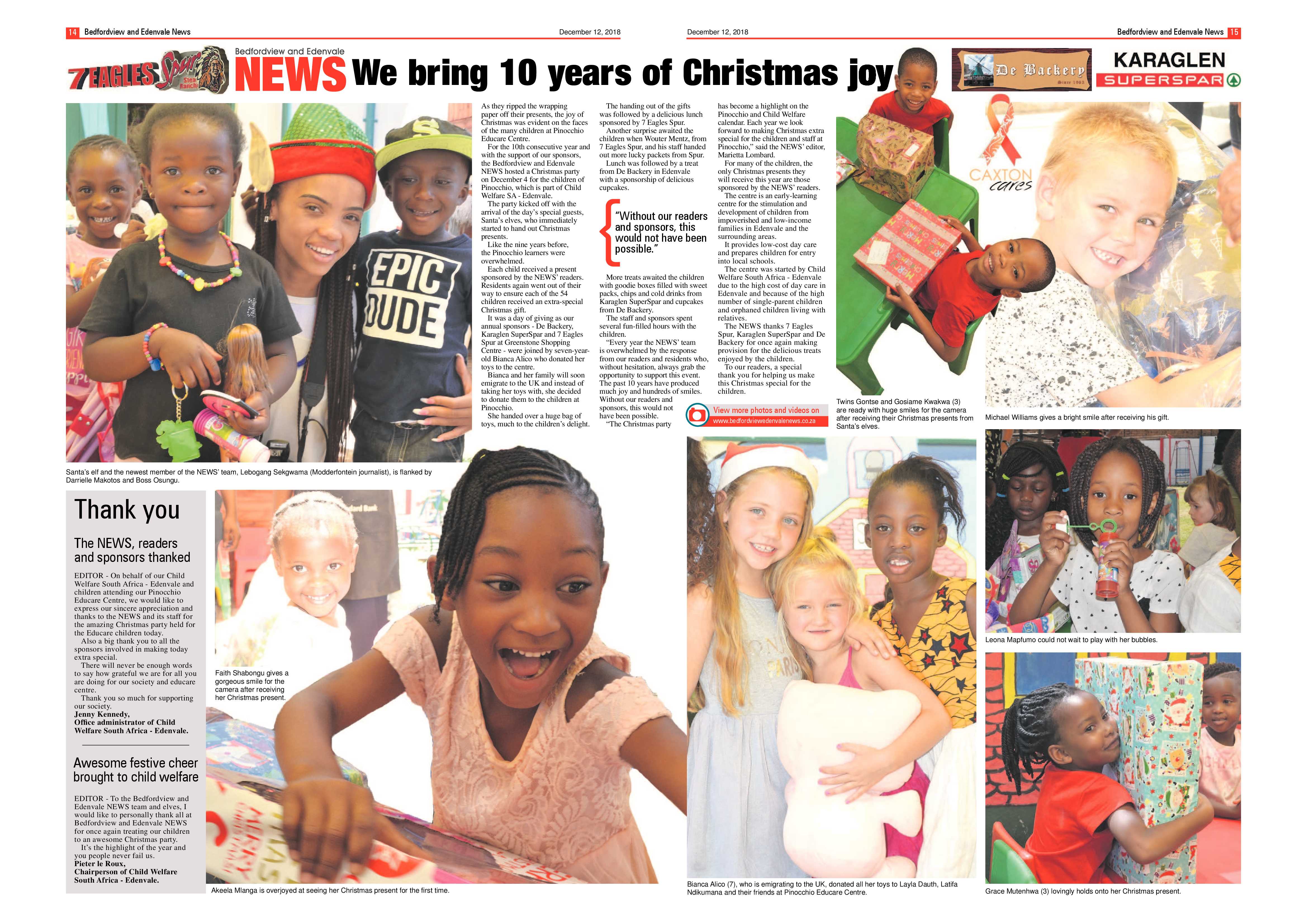 Bedfordview and Edenvale News 12 December 2018 page 14