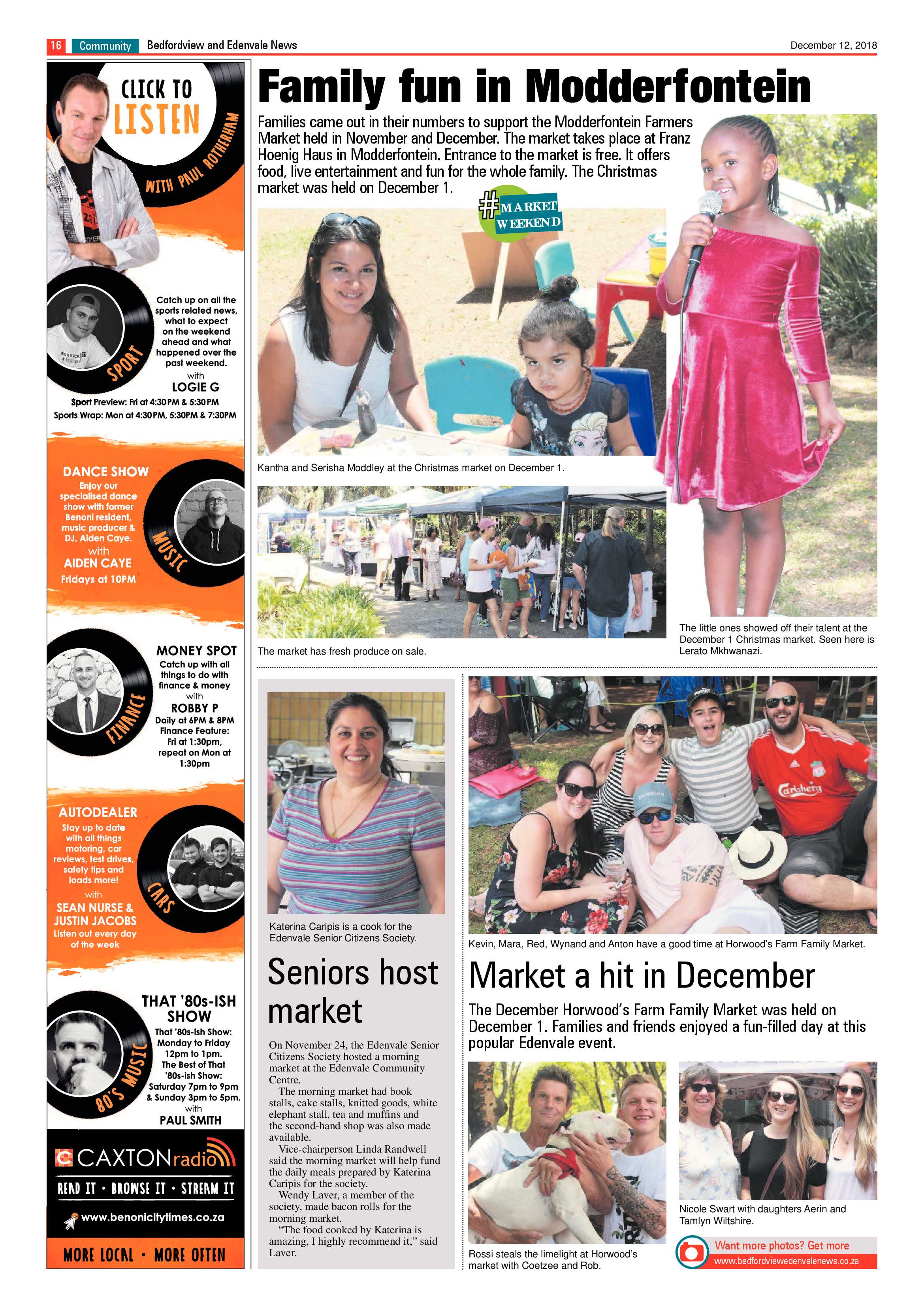 Bedfordview and Edenvale News 12 December 2018 page 15