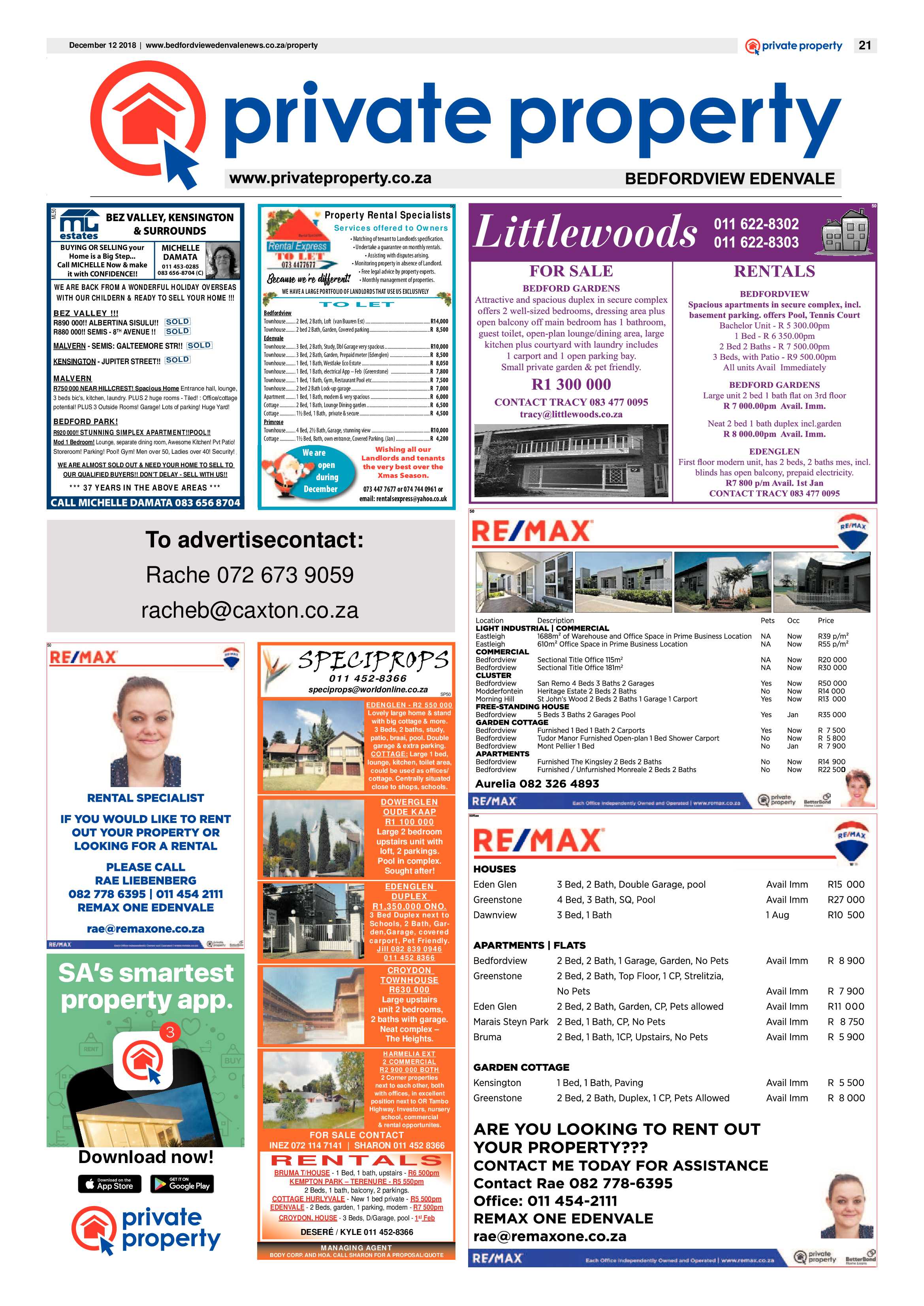 Bedfordview and Edenvale News 12 December 2018 page 20