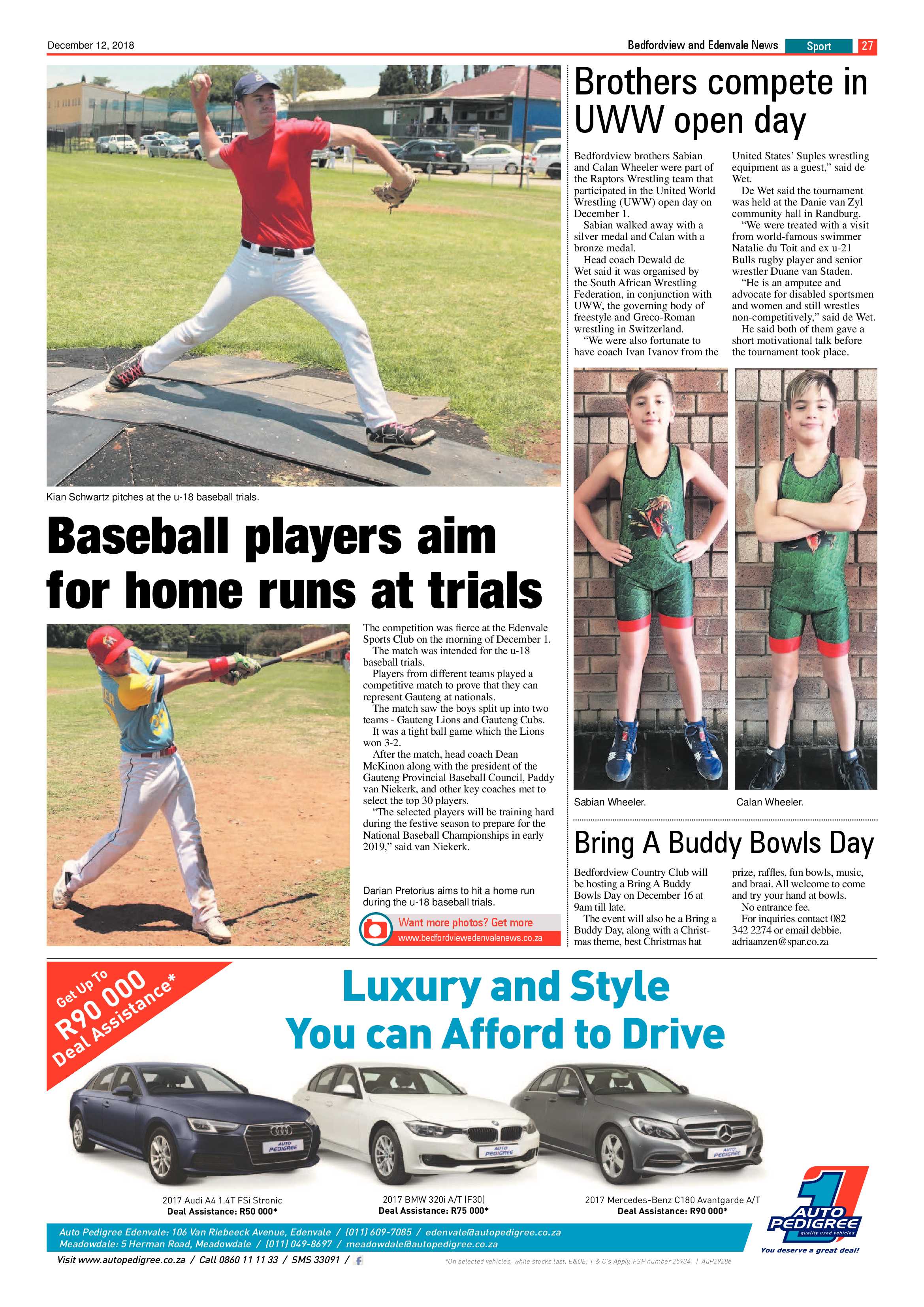 Bedfordview and Edenvale News 12 December 2018 page 26