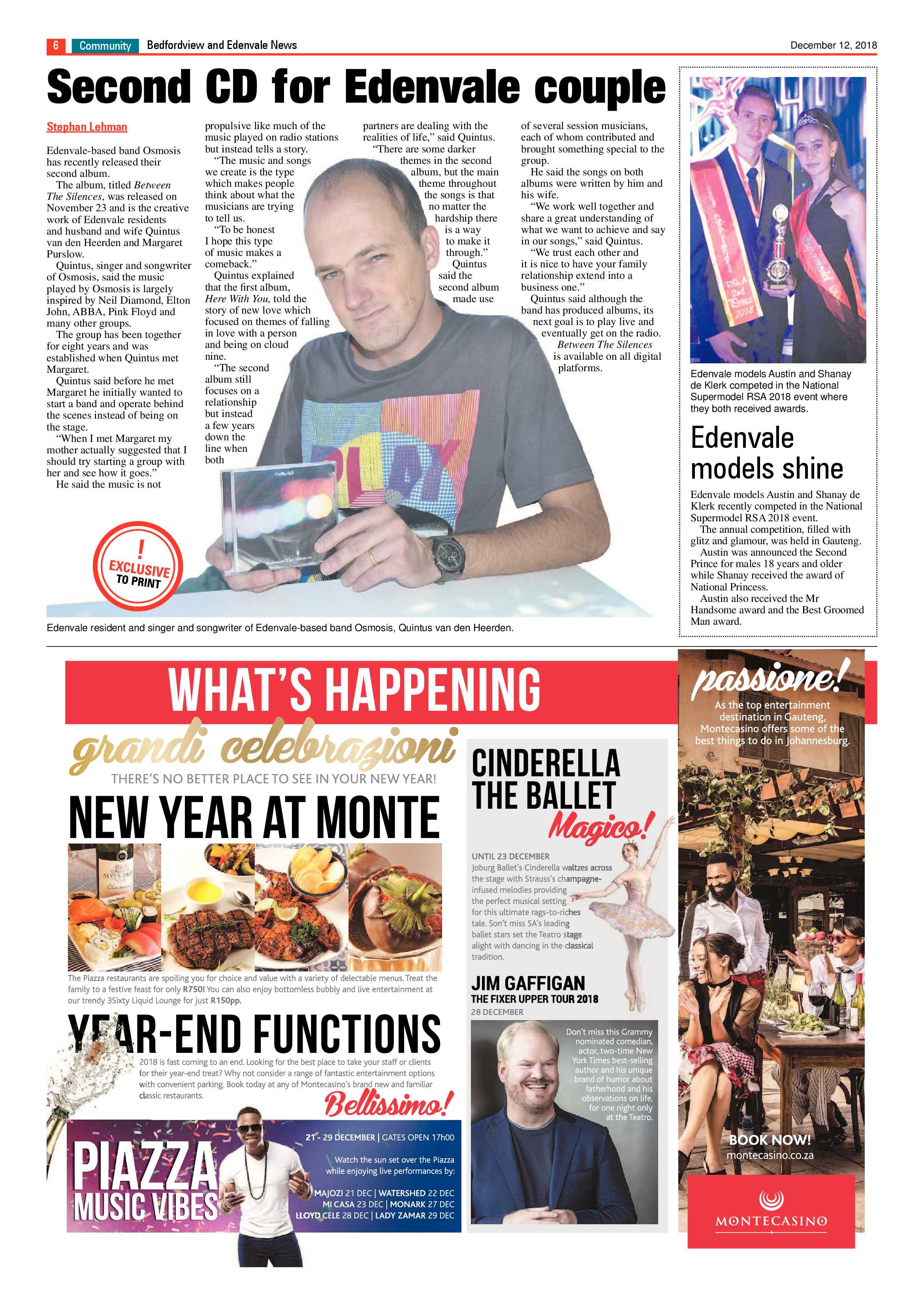 Bedfordview and Edenvale News 12 December 2018 page 6