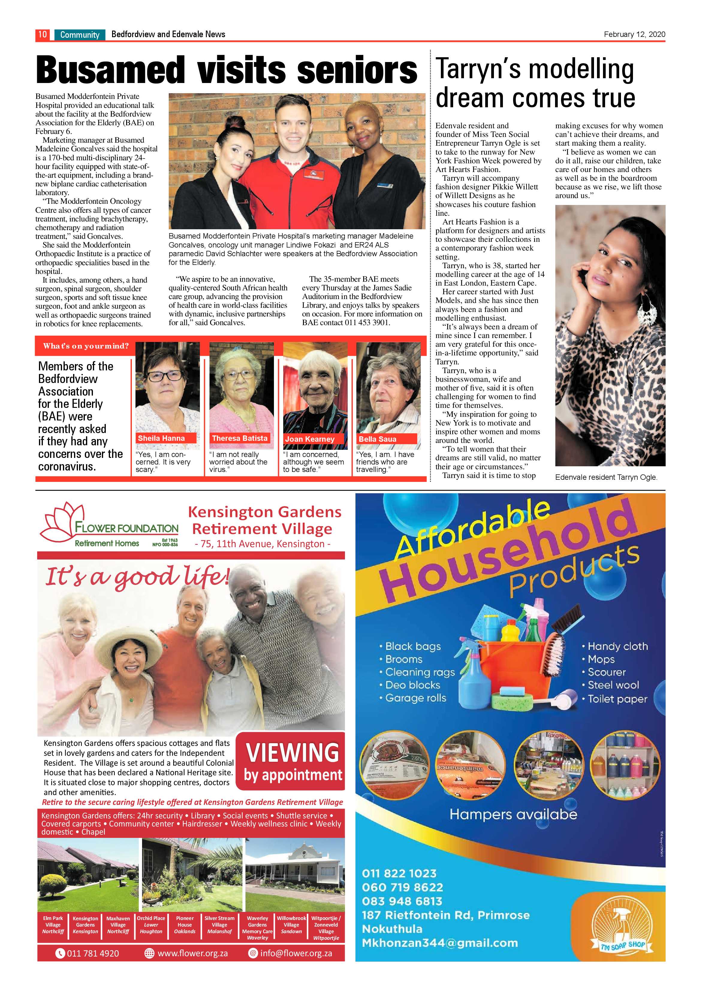 Bedfordview and Edenvale News 12 February 2020 page 10