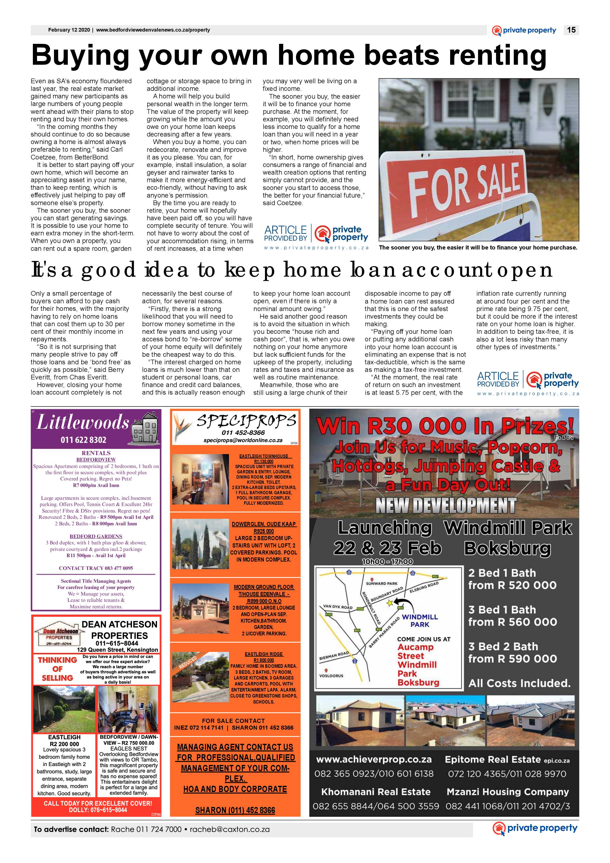 Bedfordview and Edenvale News 12 February 2020 page 15