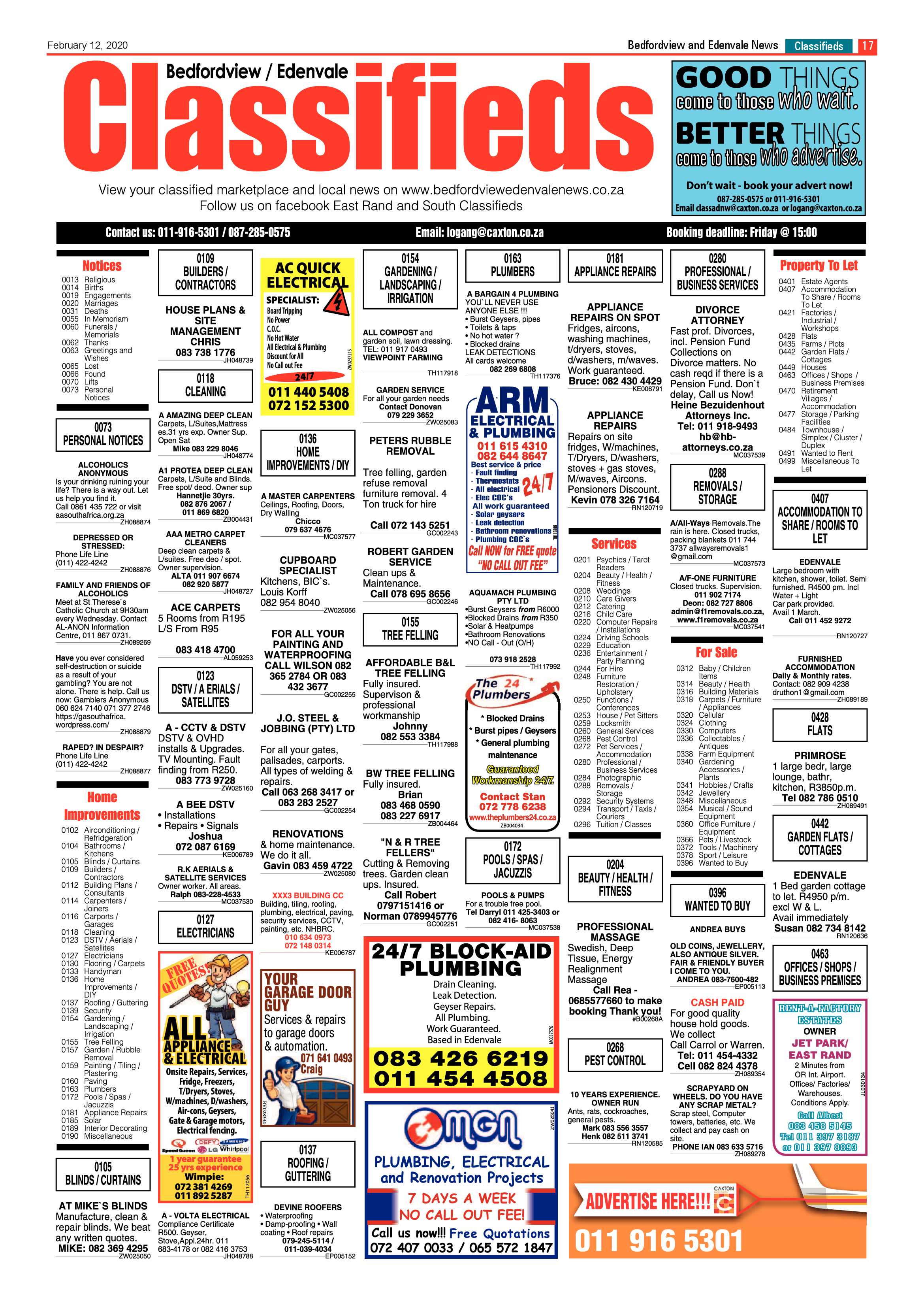 Bedfordview and Edenvale News 12 February 2020 page 17