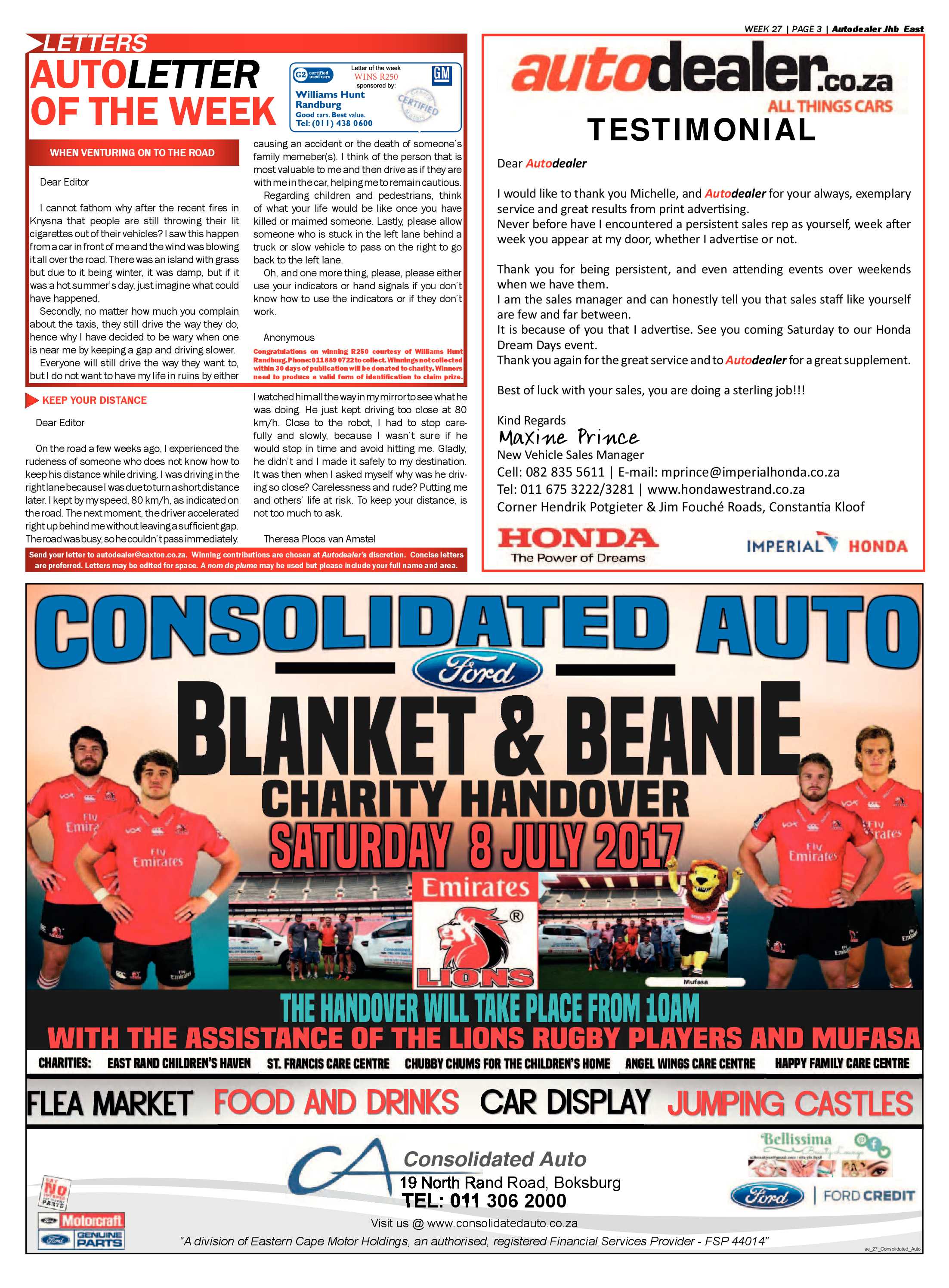 Bedfordview and Edenvale News 12 July 2017 page 27