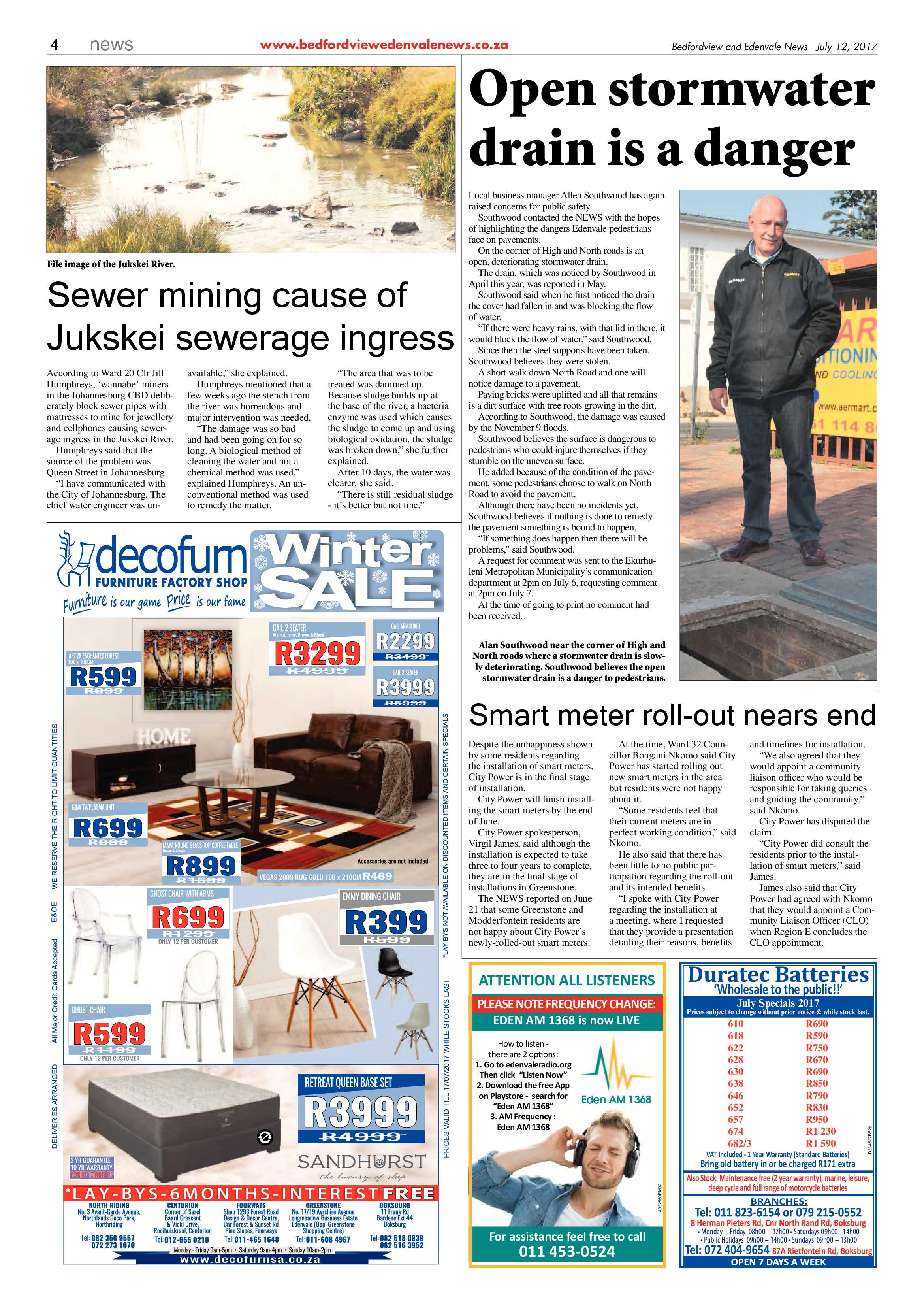 Bedfordview and Edenvale News 12 July 2017 page 4