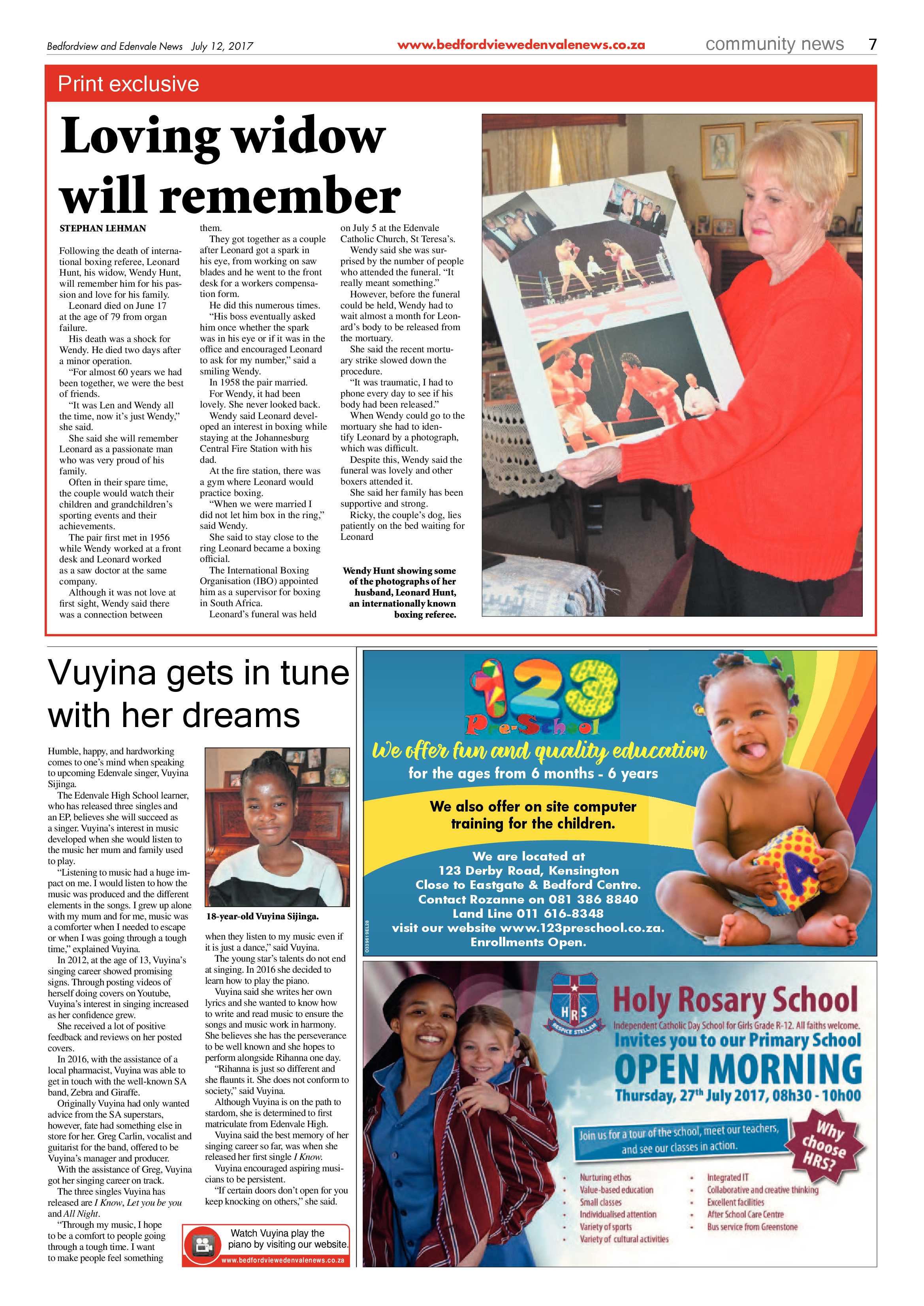 Bedfordview and Edenvale News 12 July 2017 page 7