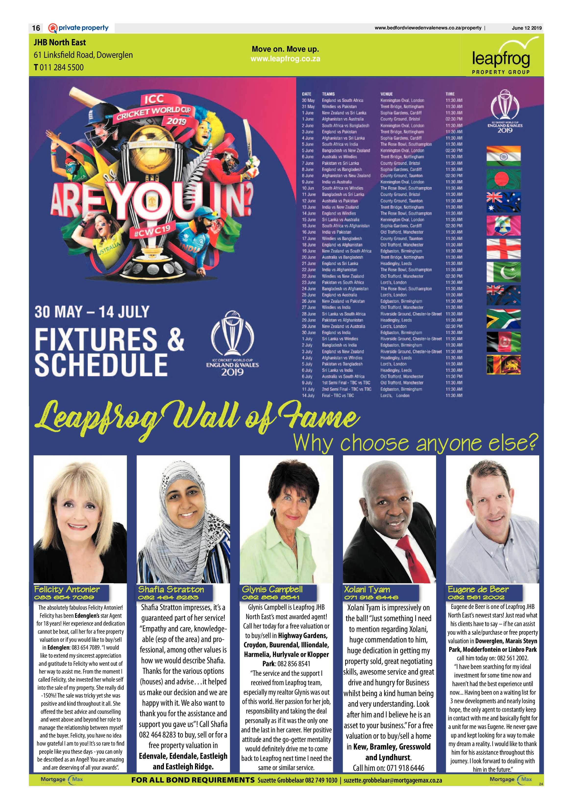Bedfordview and Edenvale News 12 June 2019 page 16