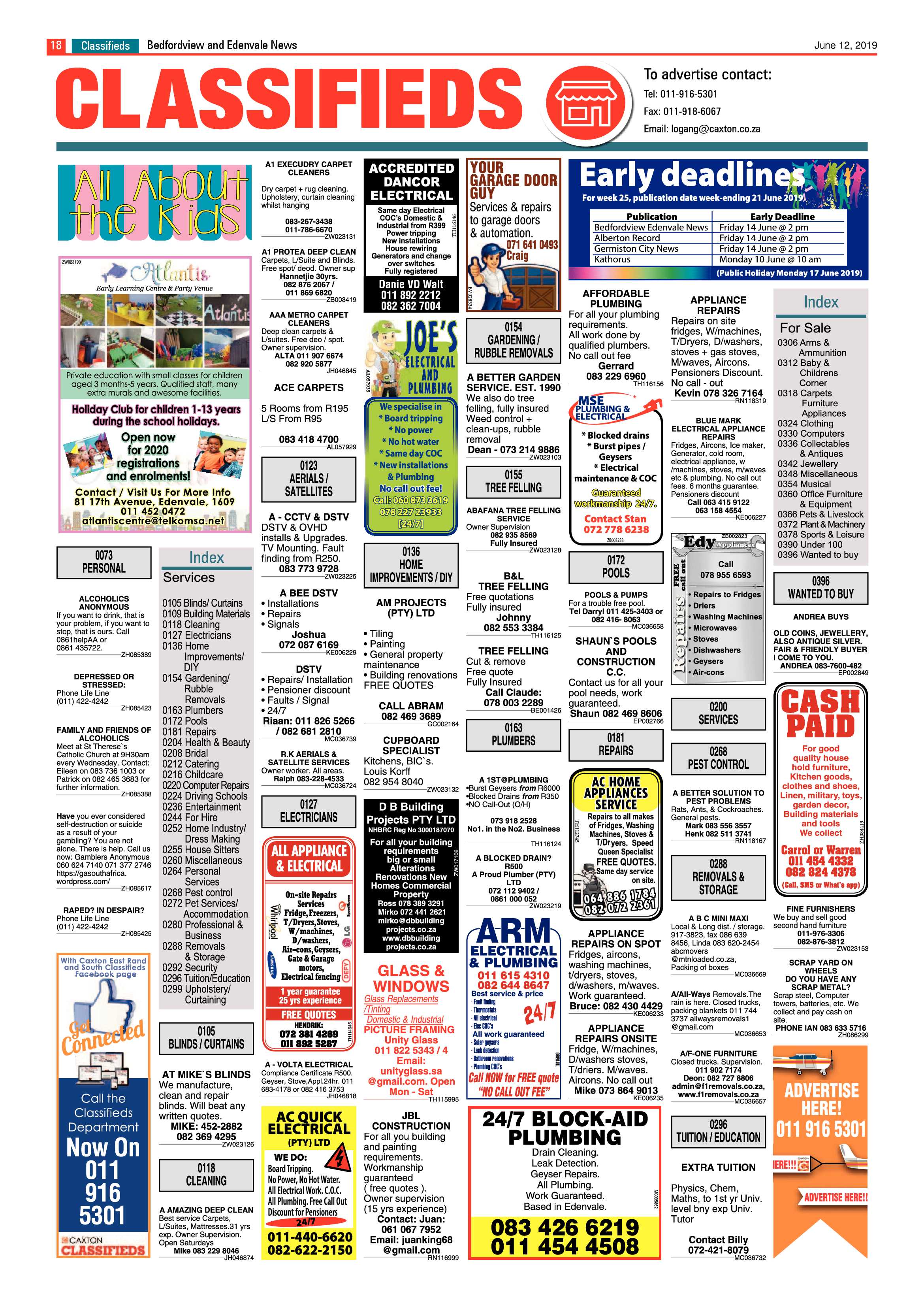 Bedfordview and Edenvale News 12 June 2019 page 18