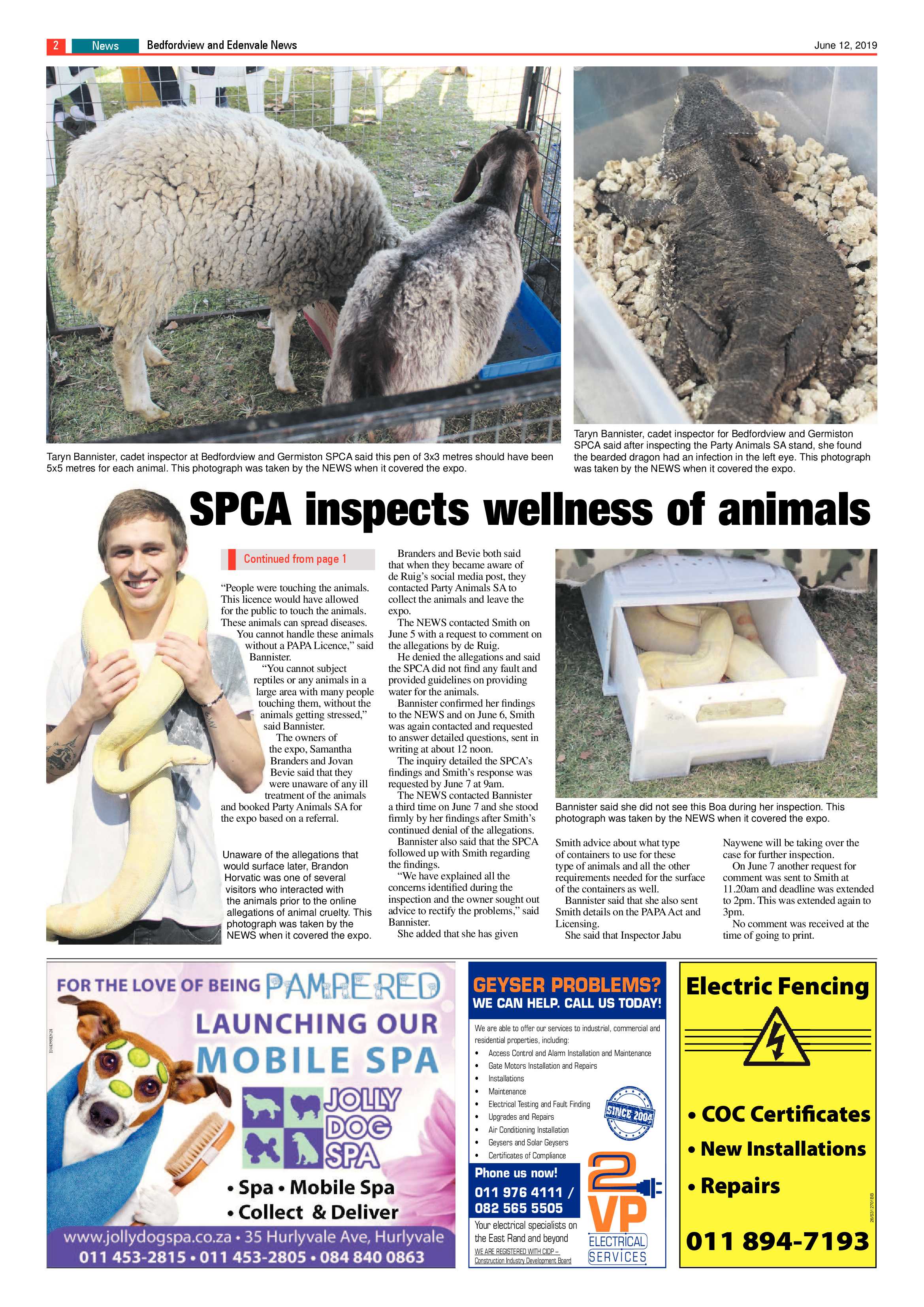 Bedfordview and Edenvale News 12 June 2019 page 2