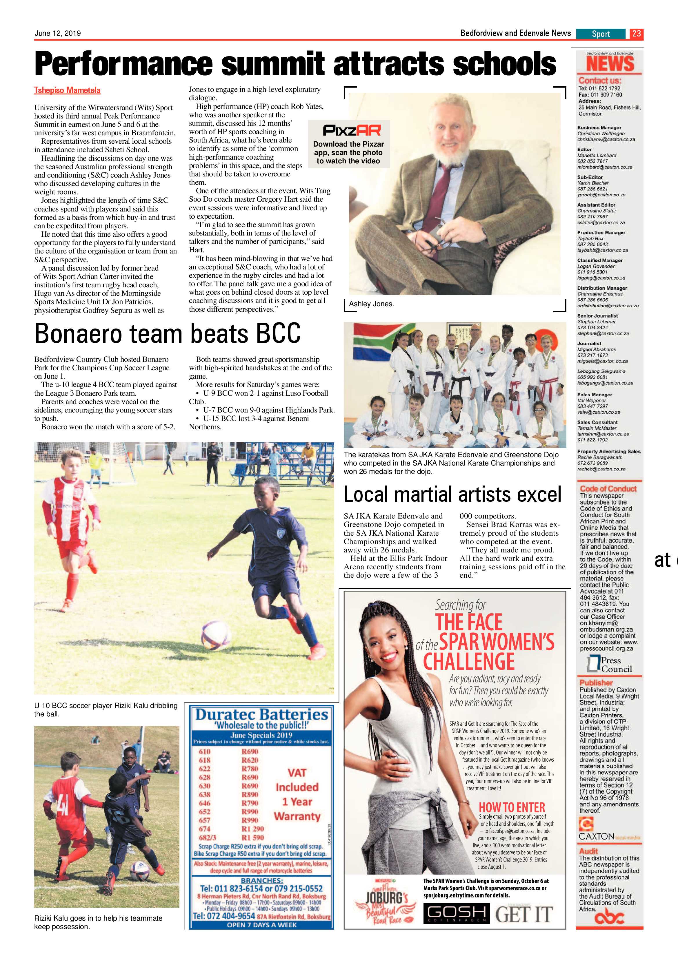 Bedfordview and Edenvale News 12 June 2019 page 23