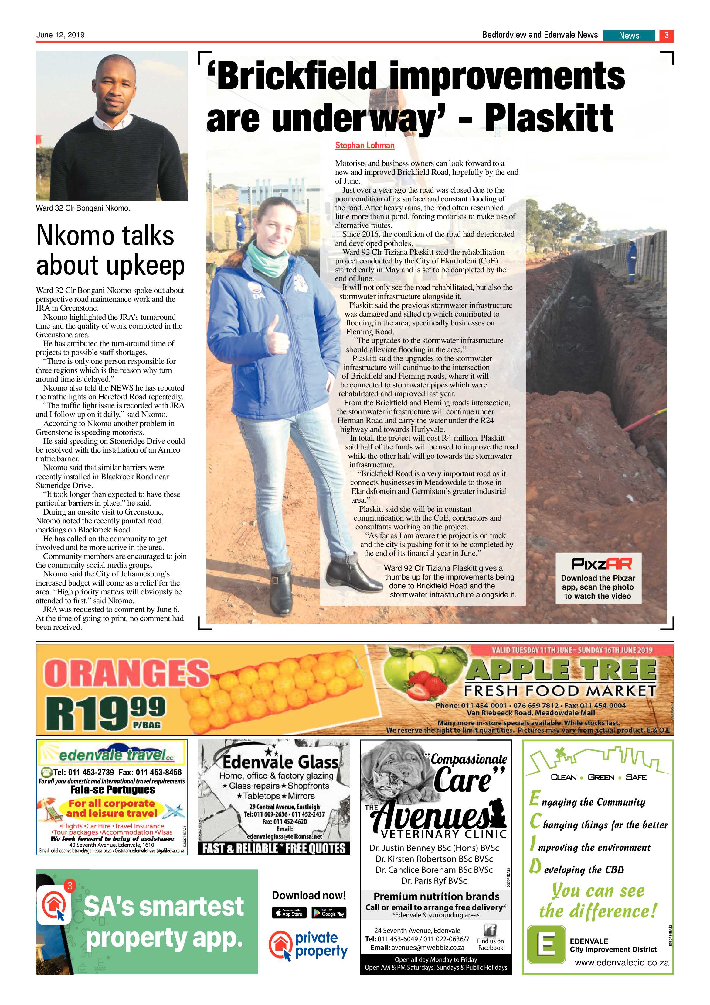 Bedfordview and Edenvale News 12 June 2019 page 3