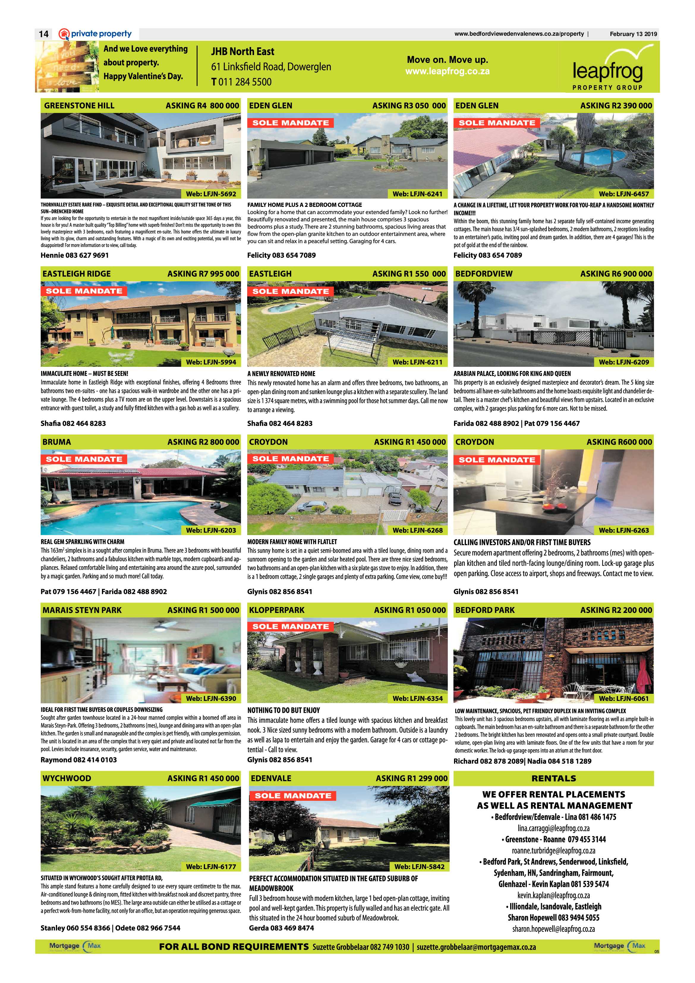 Bedfordview and Edenvale News 13 February 2019 page 14