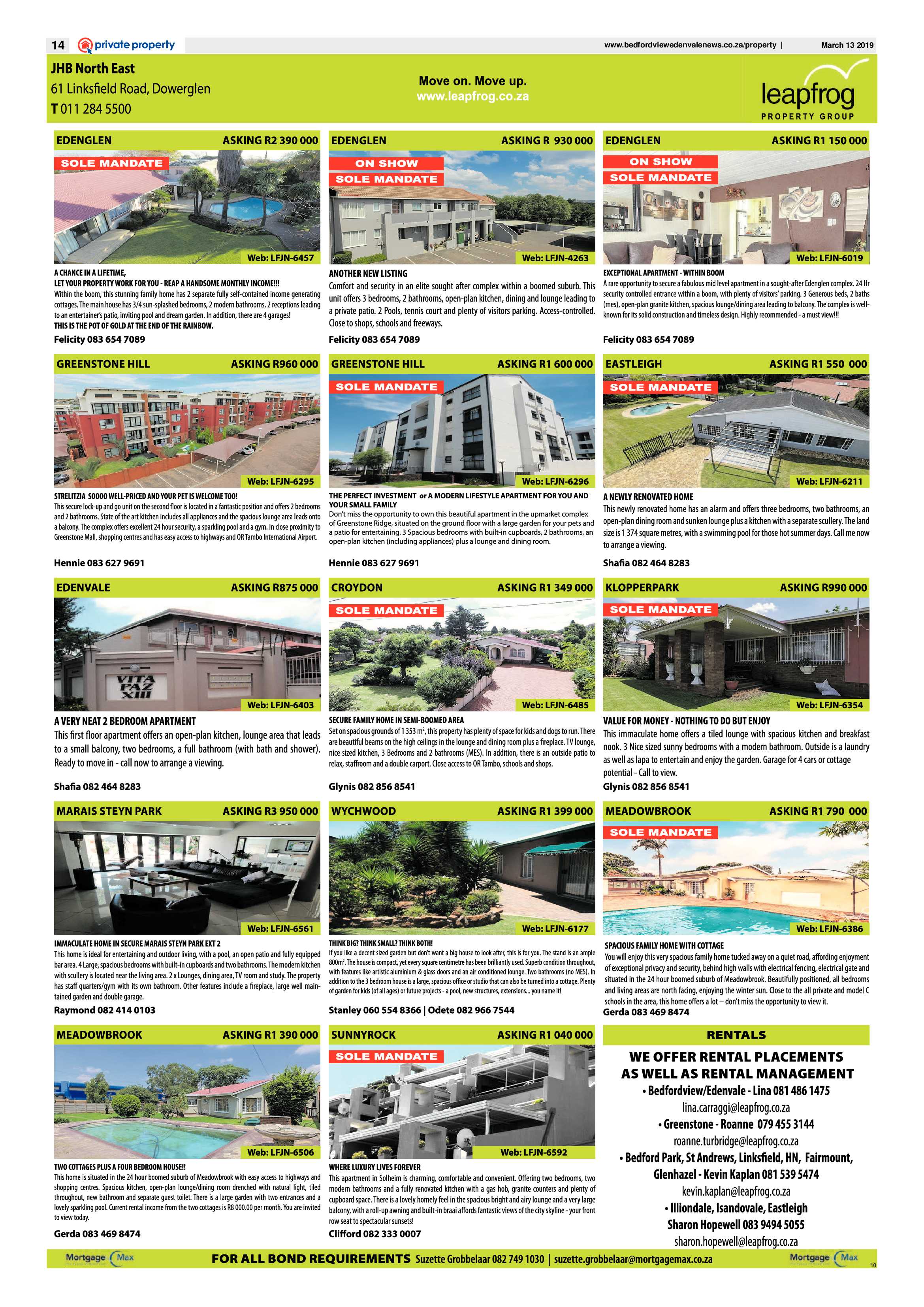 Bedfordview and Edenvale News 13 March 2019 page 14
