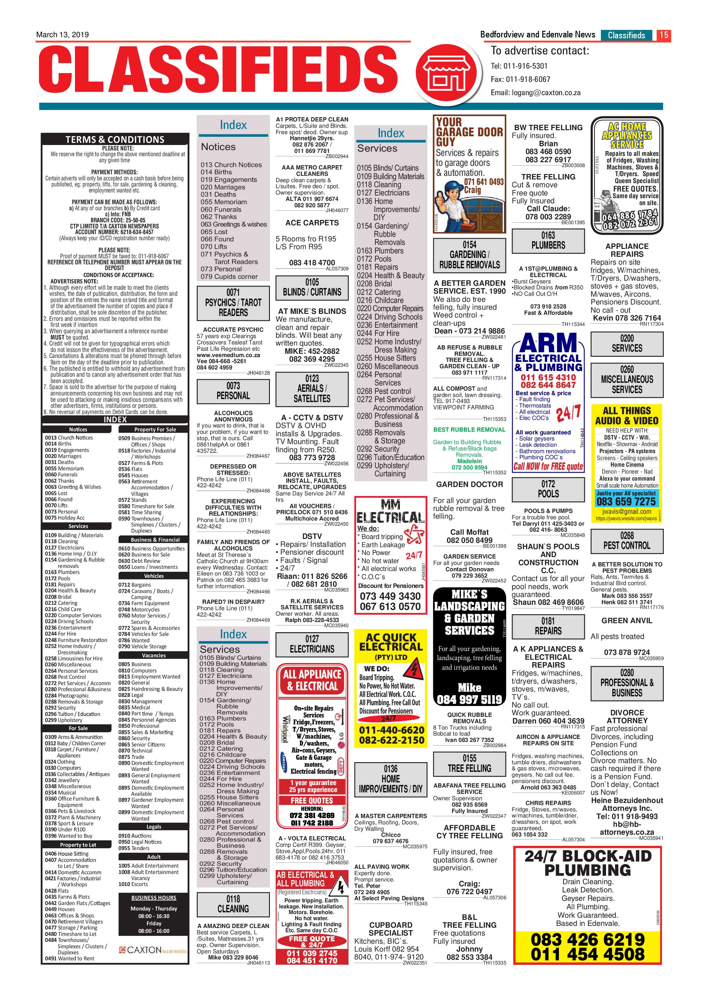 Bedfordview and Edenvale News 13 March 2019 page 15