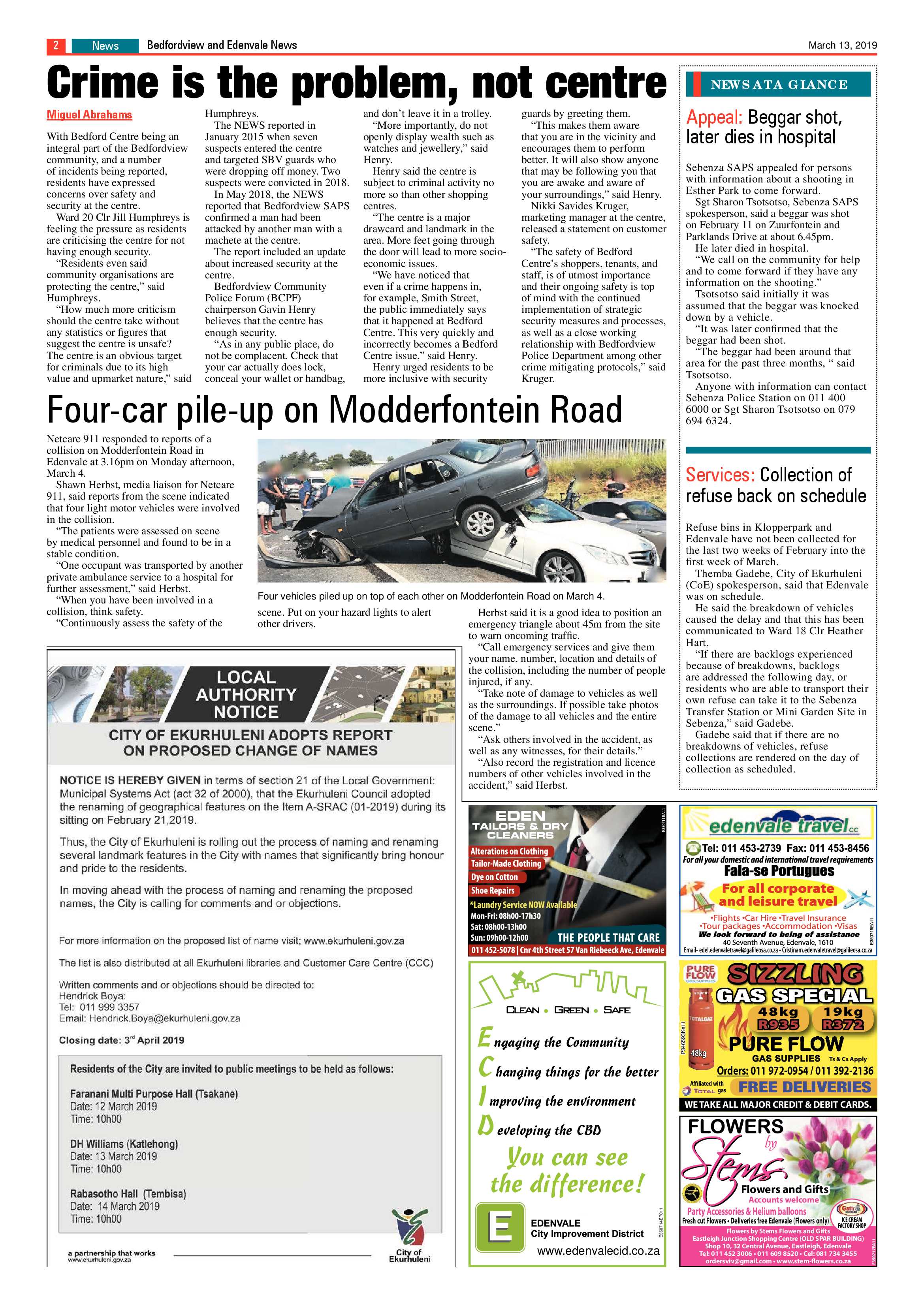 Bedfordview and Edenvale News 13 March 2019 page 2