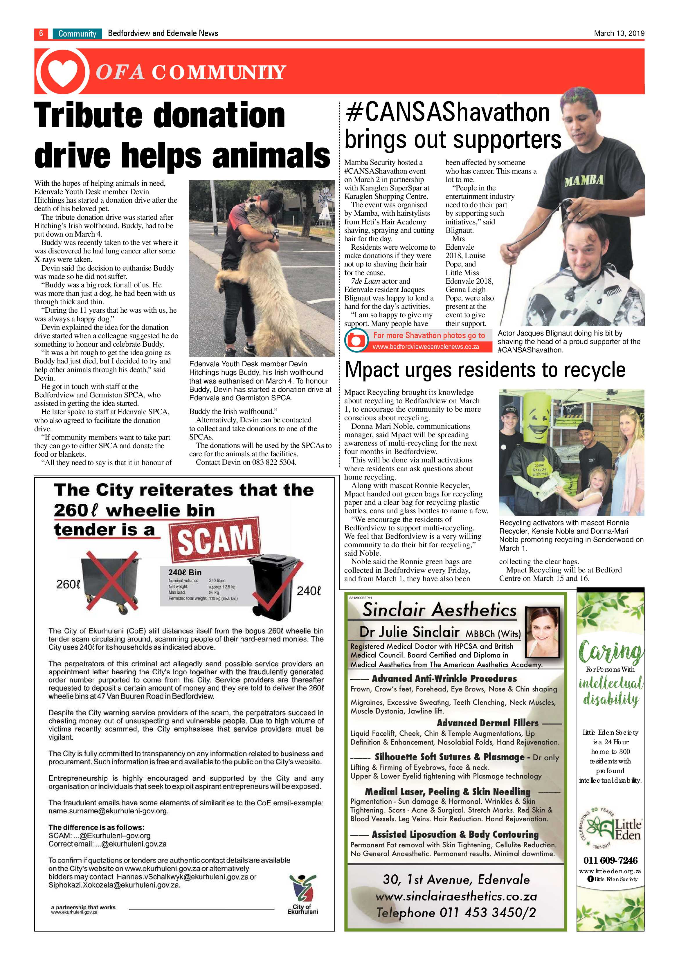 Bedfordview and Edenvale News 13 March 2019 page 6