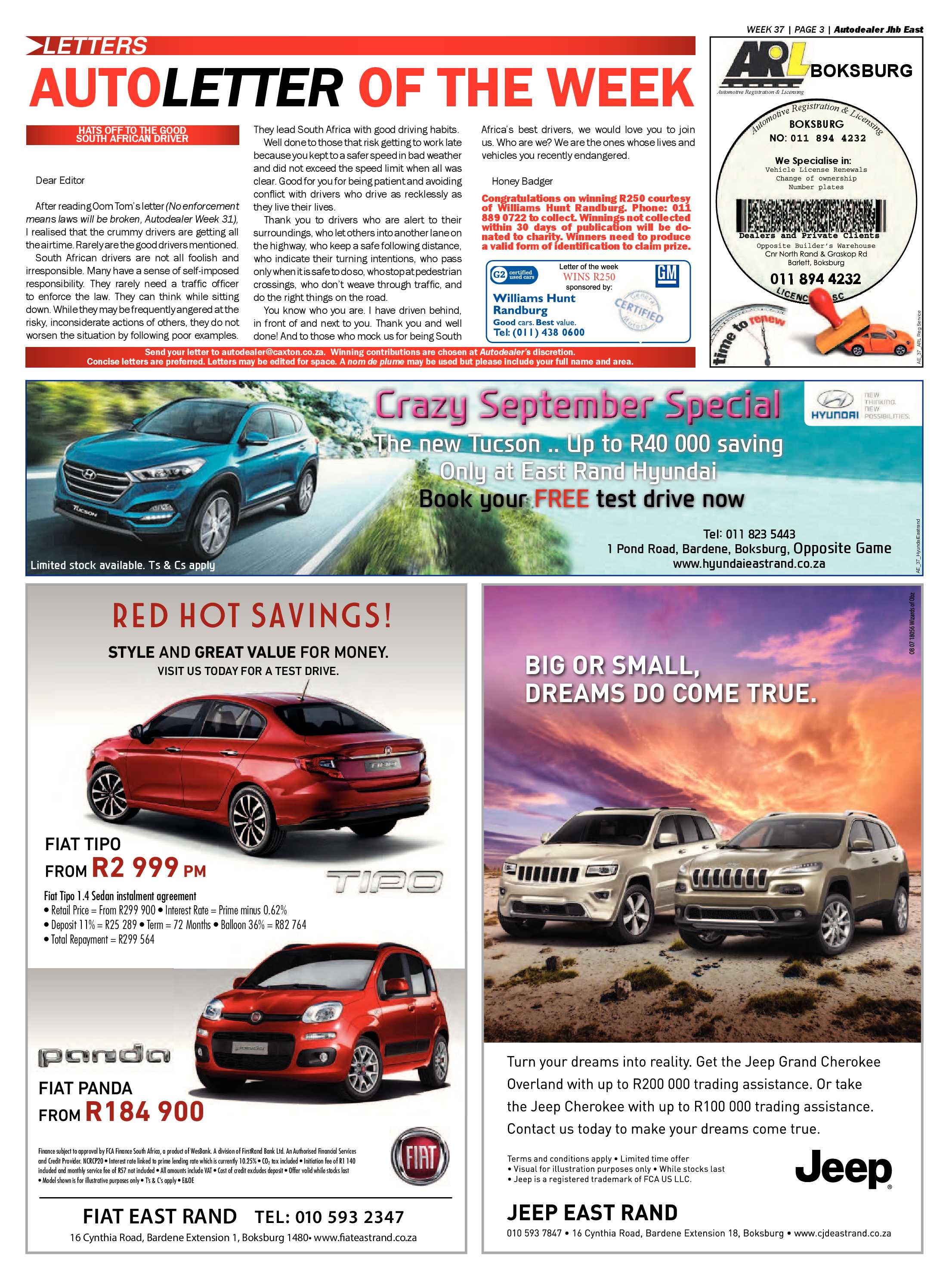 Bedfordview and Edenvale News 13 September 2017 page 27