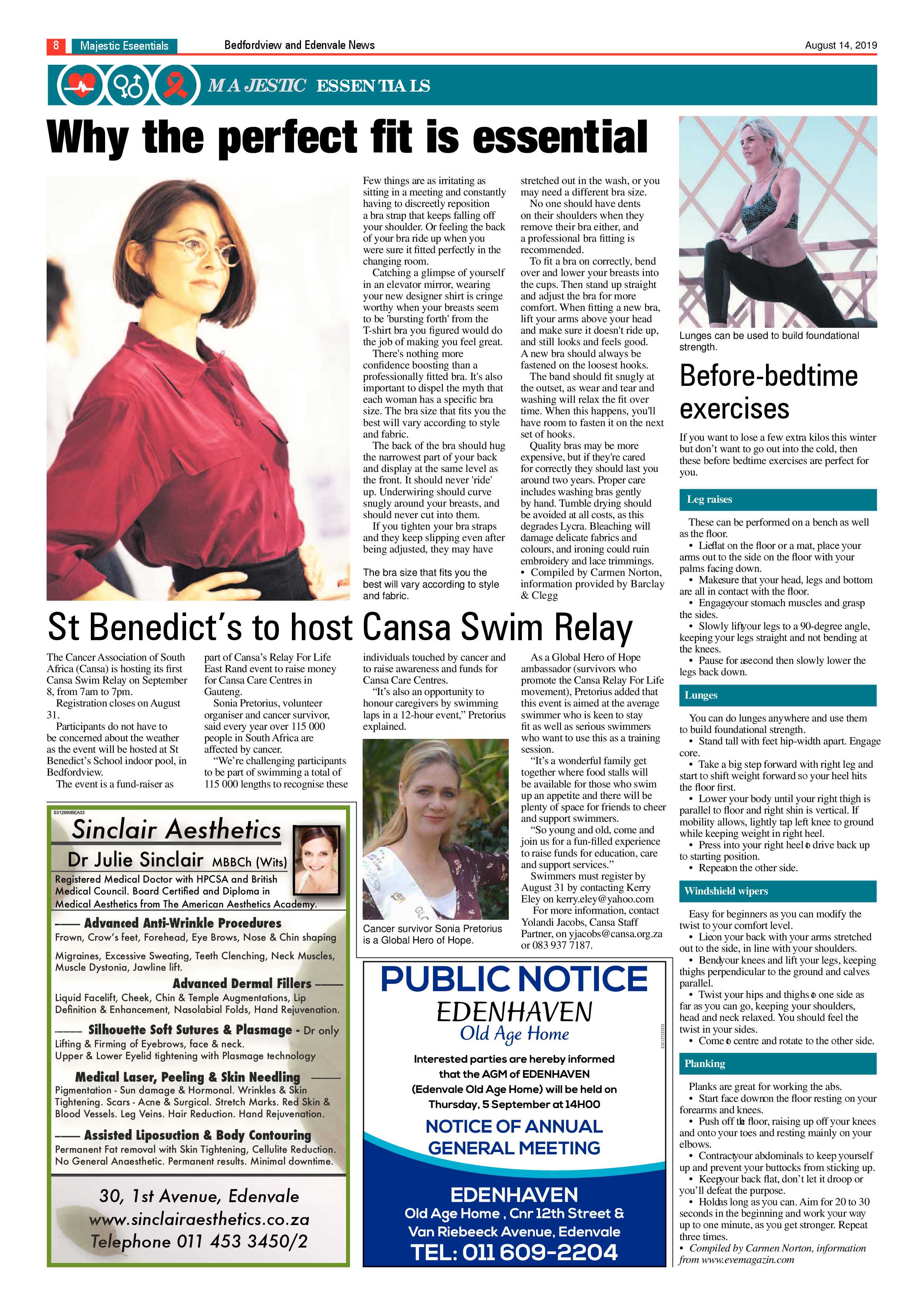 Bedfordview and Edenvale News 14 August 2019 page 8