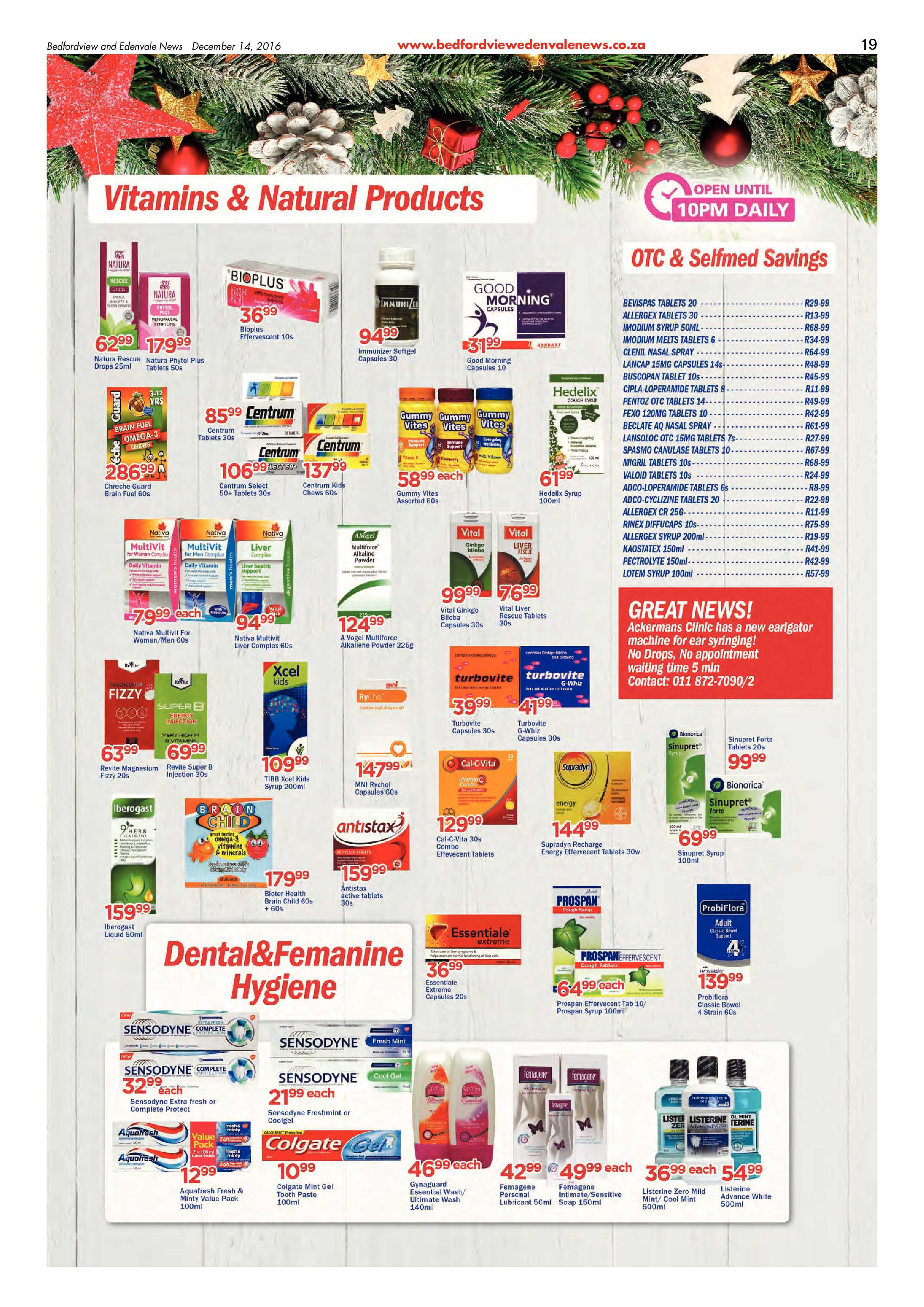 Bedfordview and Edenvale News 14 December 2016 page 19