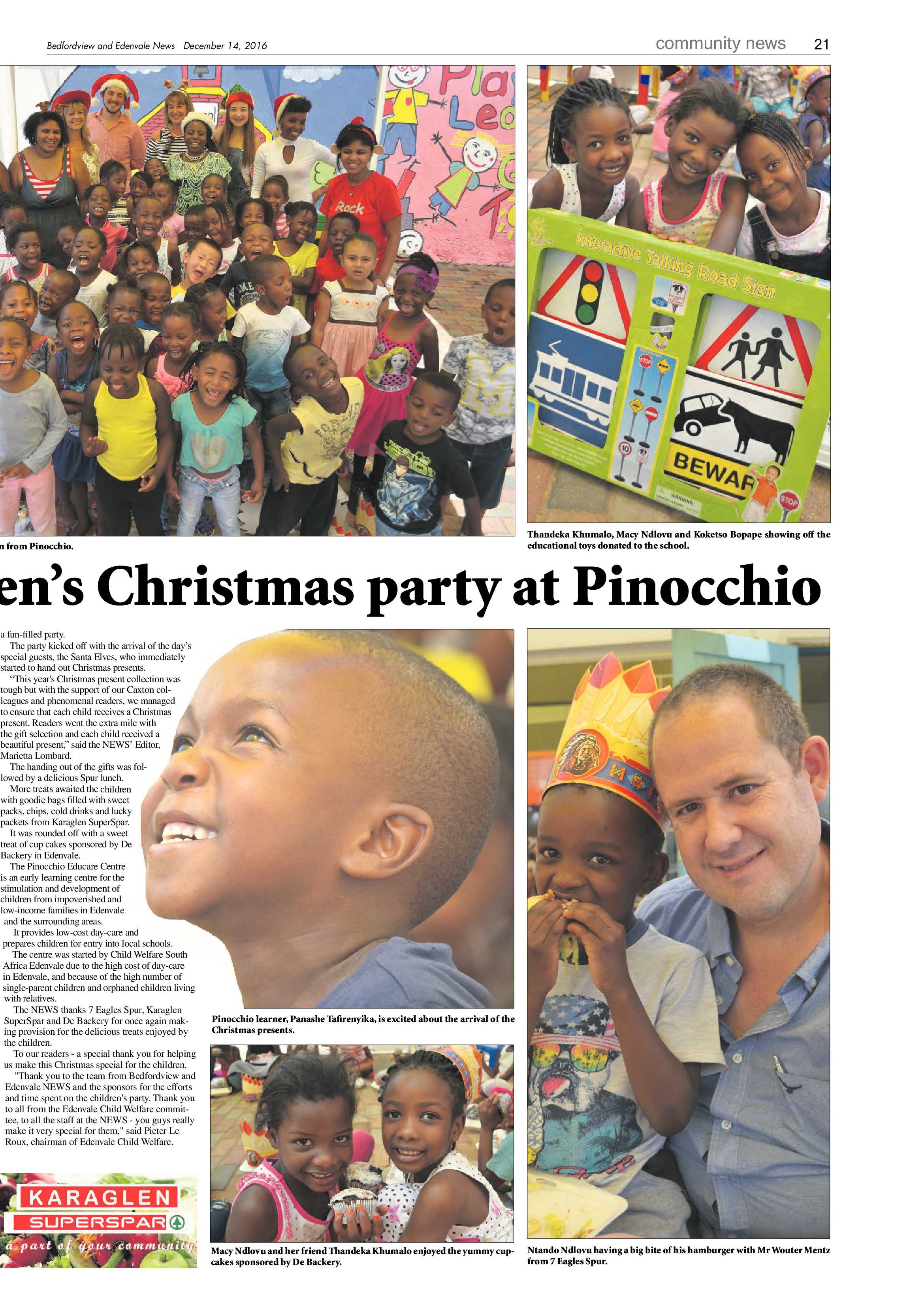 Bedfordview and Edenvale News 14 December 2016 page 21