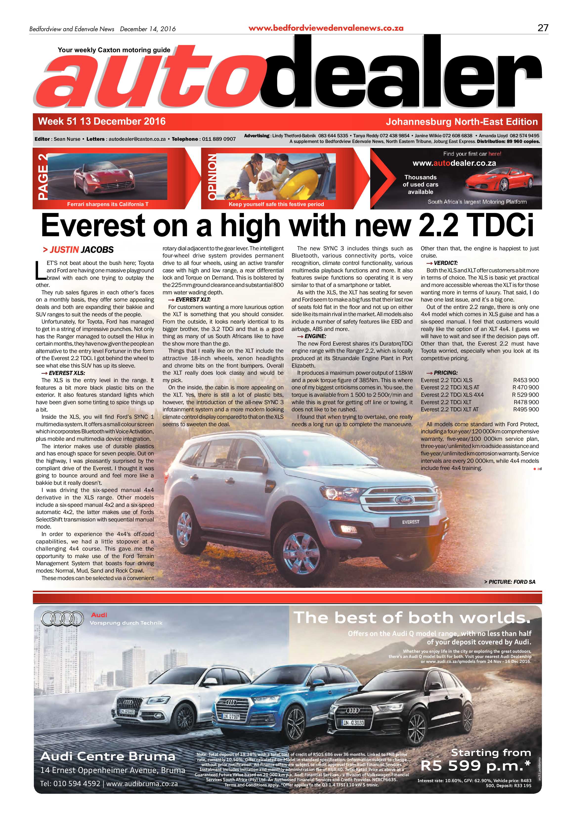 Bedfordview and Edenvale News 14 December 2016 page 27