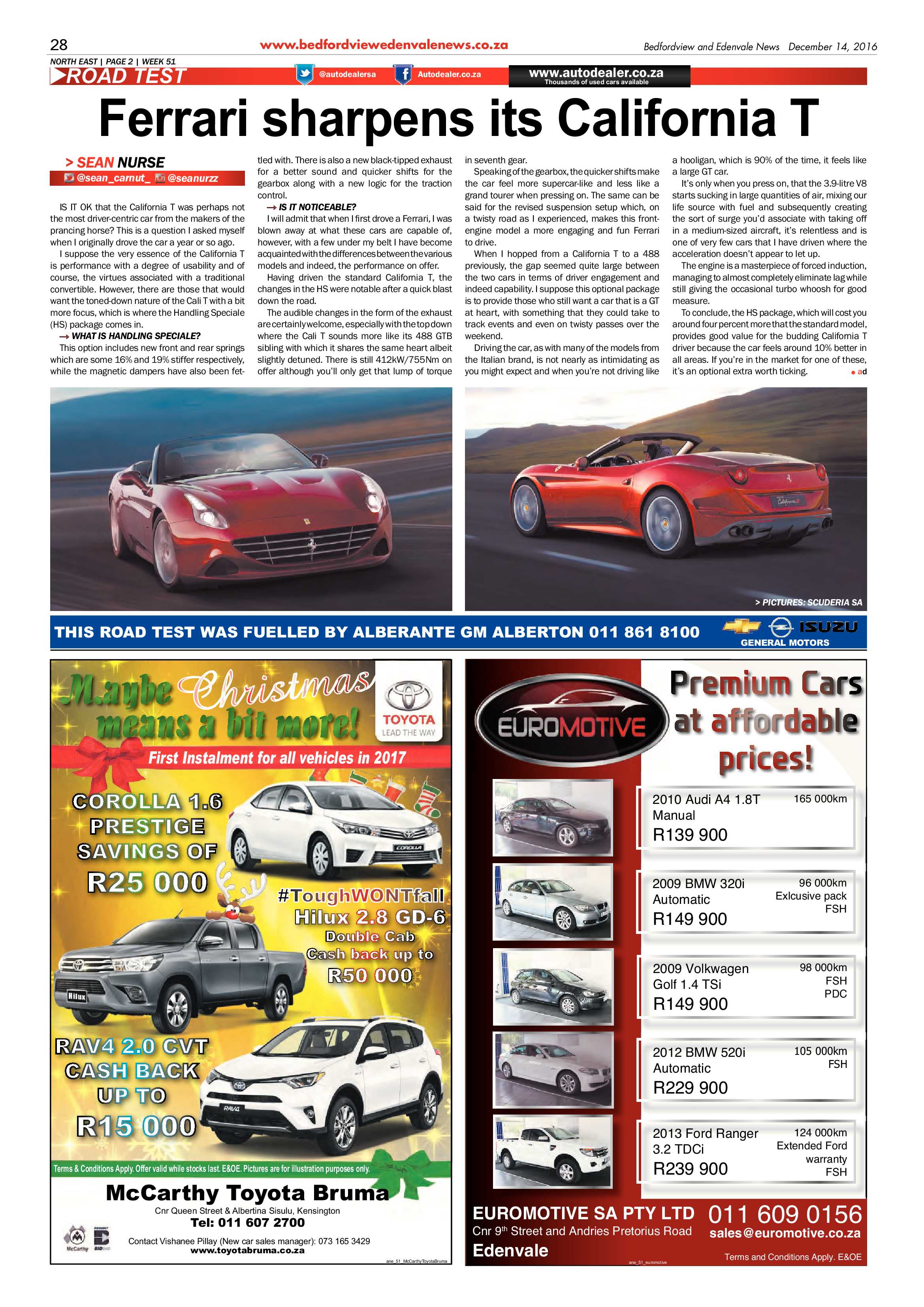 Bedfordview and Edenvale News 14 December 2016 page 28
