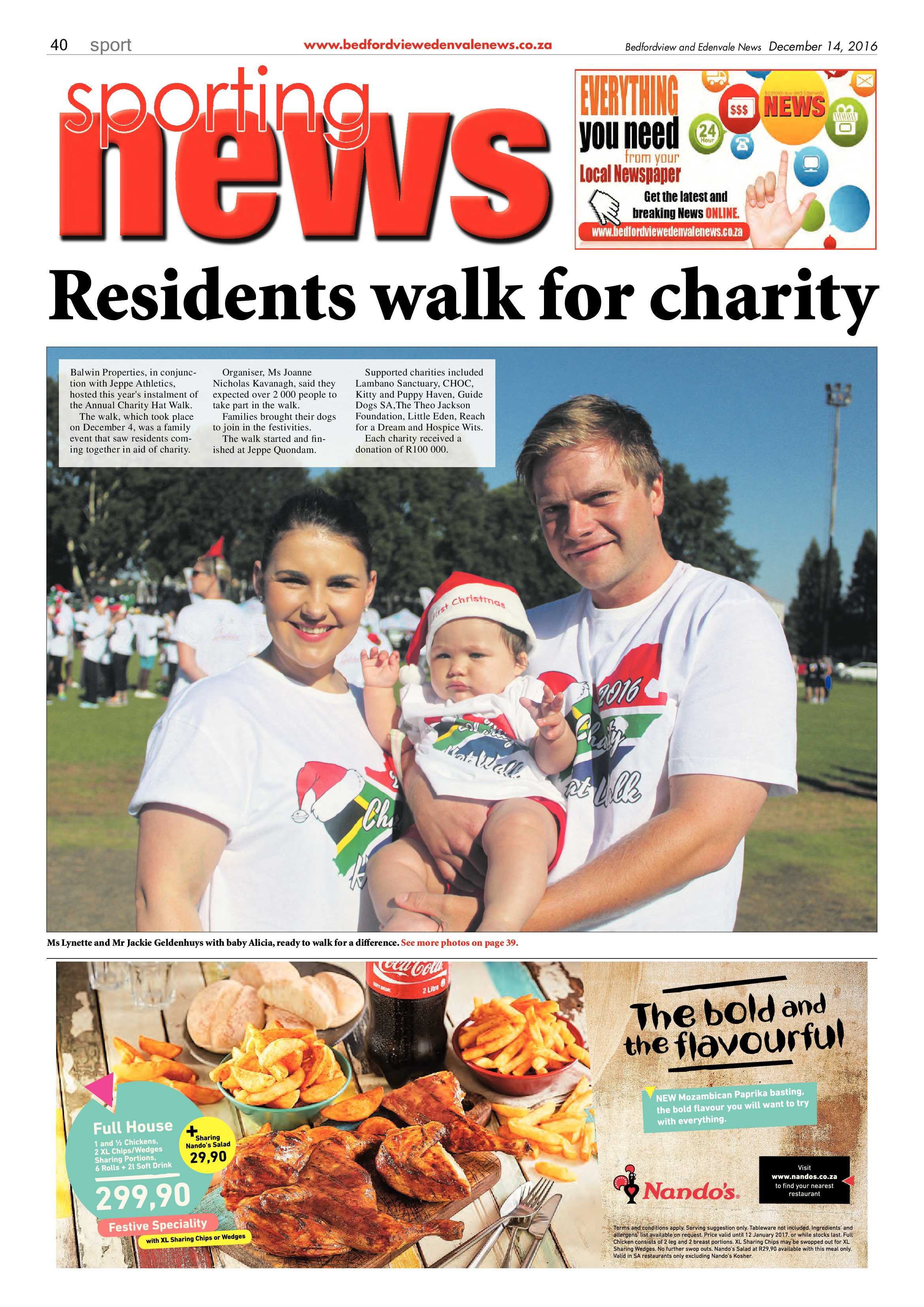 Bedfordview and Edenvale News 14 December 2016 page 40