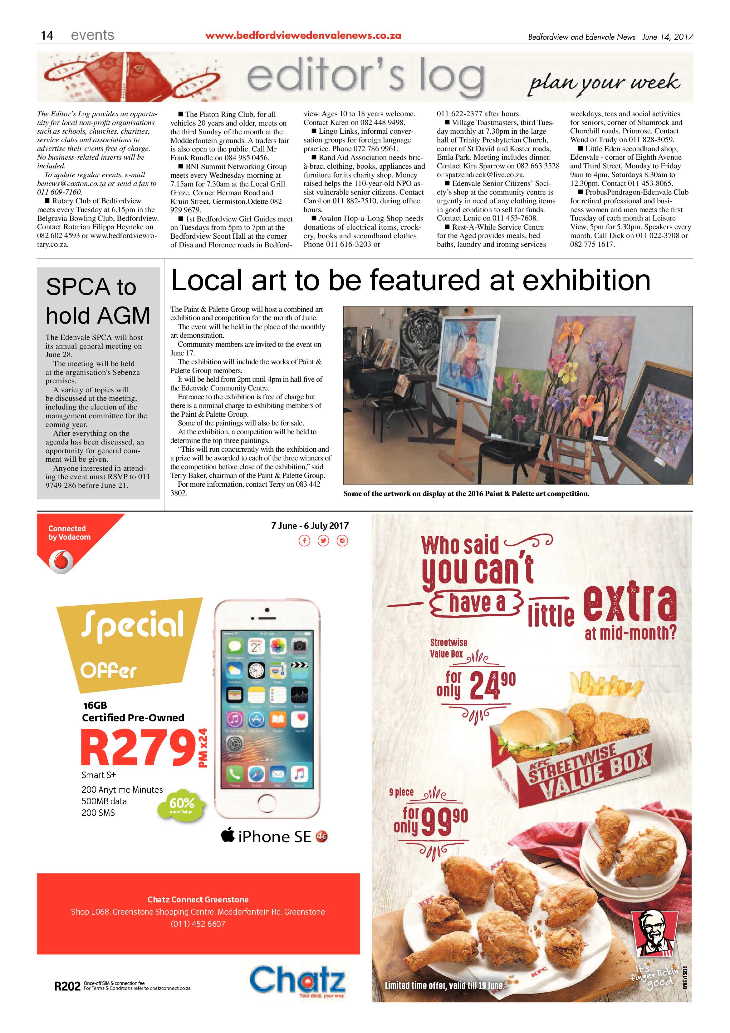 Bedfordview and Edenvale News 14 June 2017 page 14
