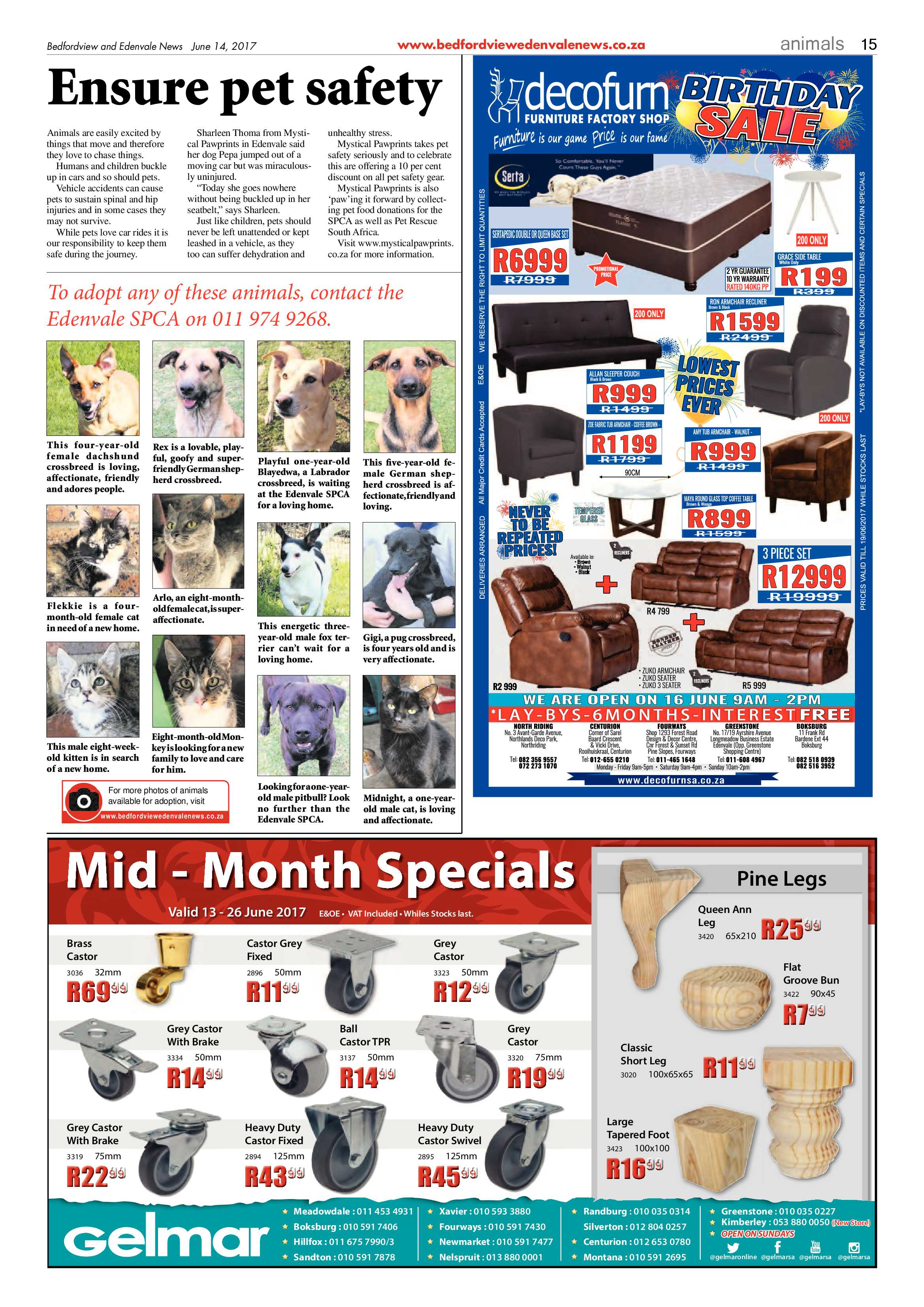 Bedfordview and Edenvale News 14 June 2017 page 15
