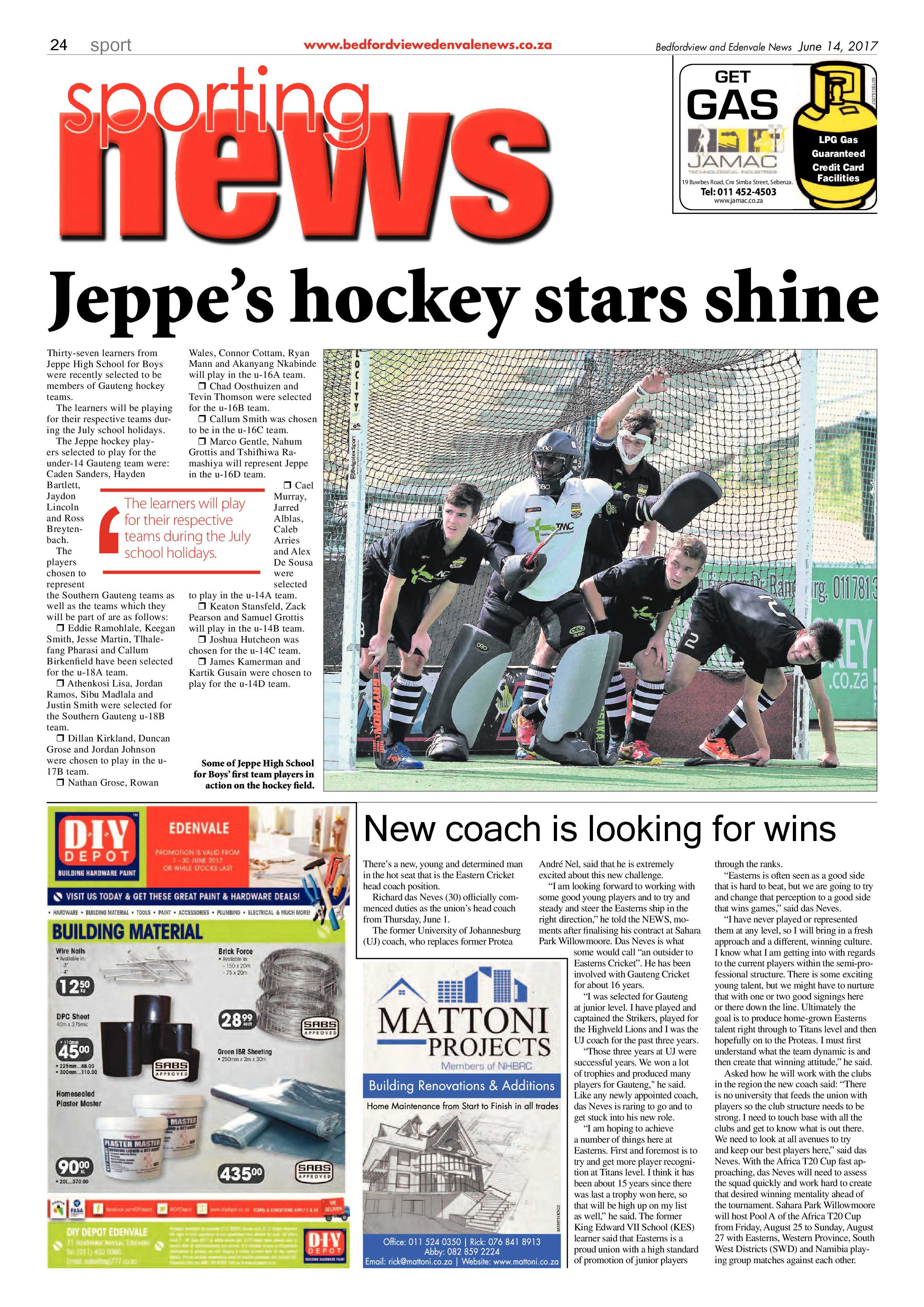 Bedfordview and Edenvale News 14 June 2017 page 24