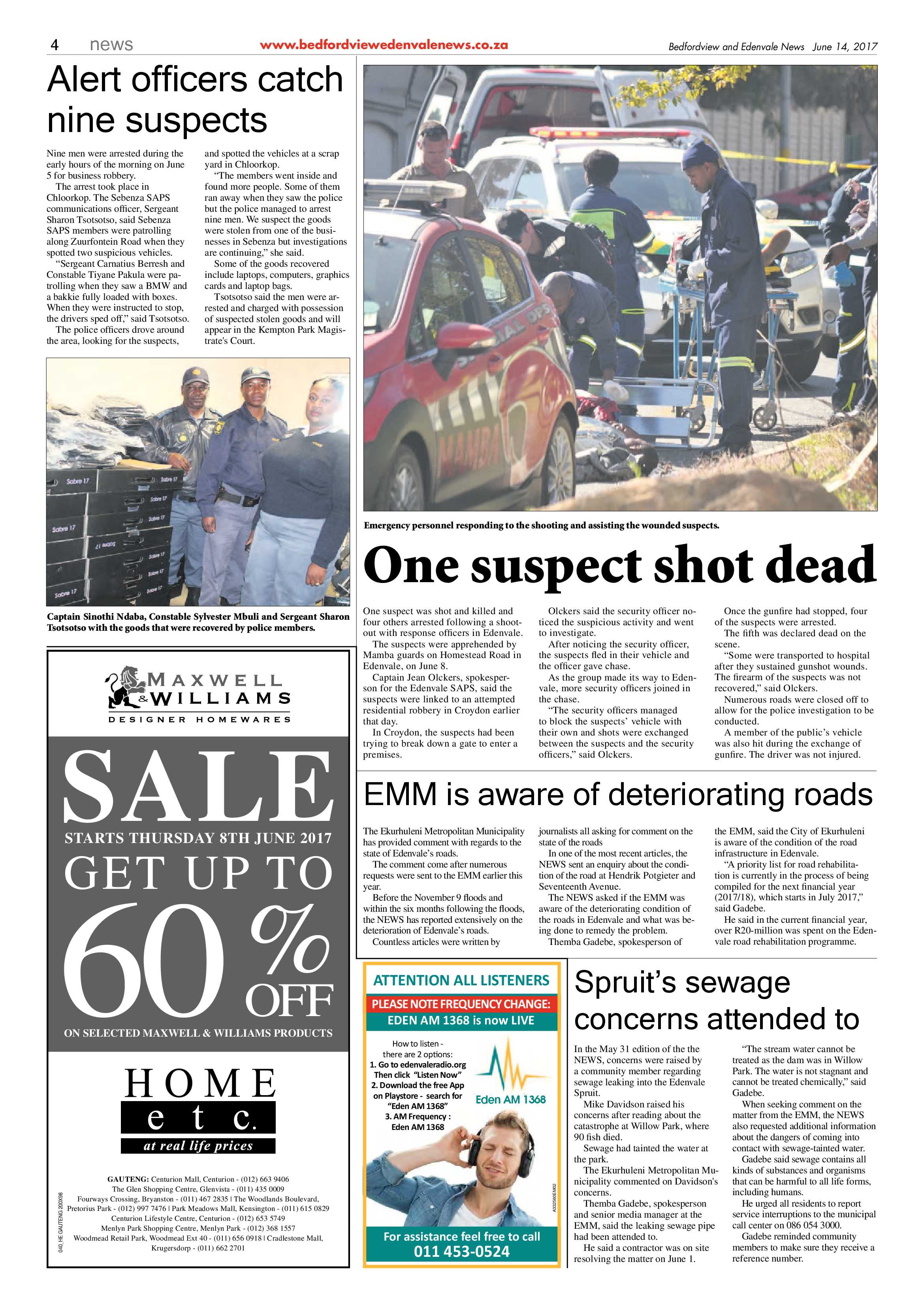Bedfordview and Edenvale News 14 June 2017 page 4
